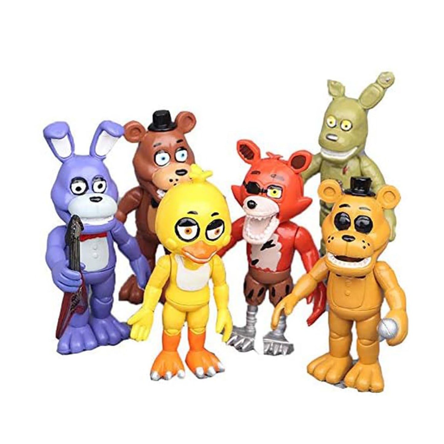Six-Piece Five Nights Cake Topper Set for Party Supplies