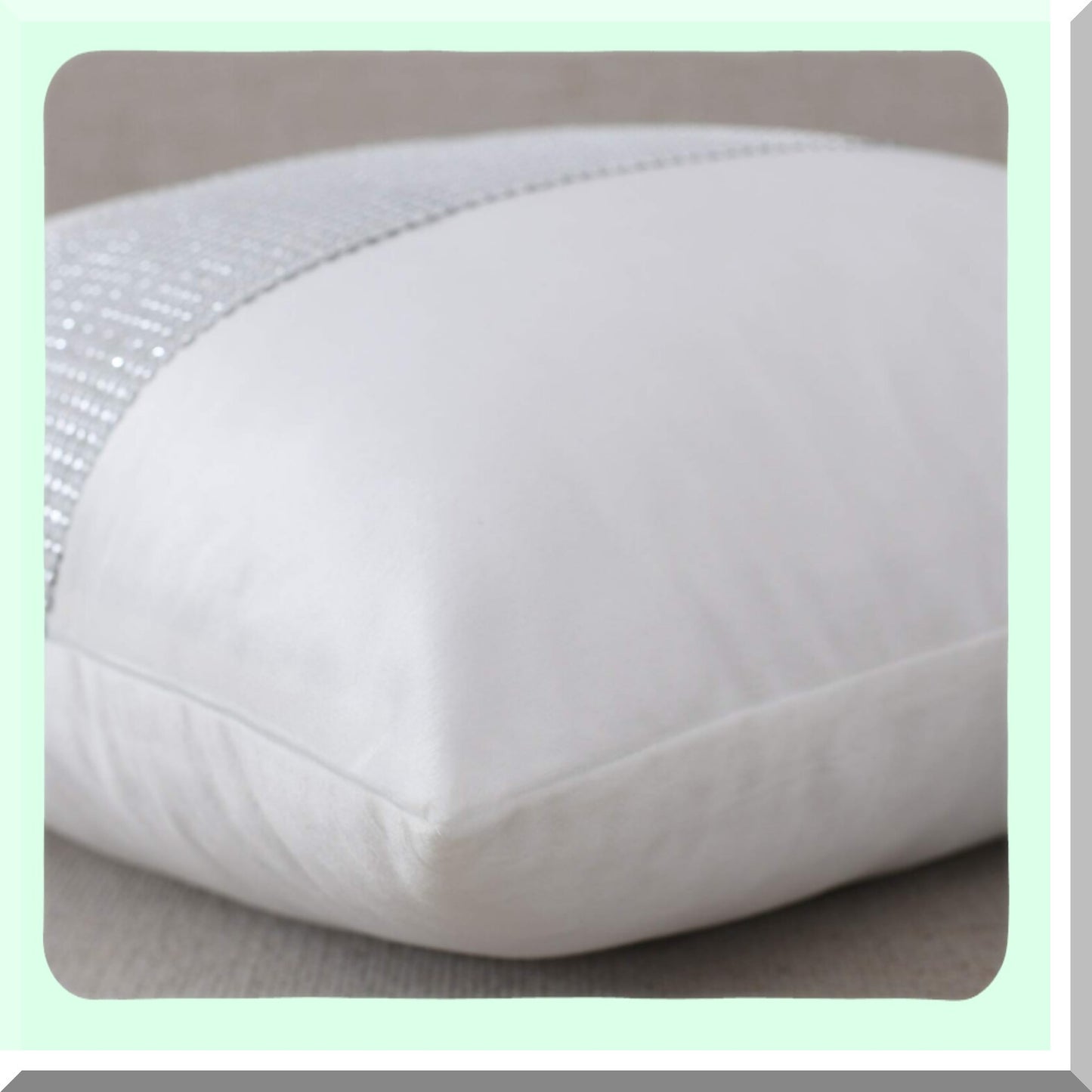 Luxury Velvet Pillowcase Set - Soft Decorative Cushion Covers for Bed Decor - 18x18 White Throw Pillow Covers - Set of 2