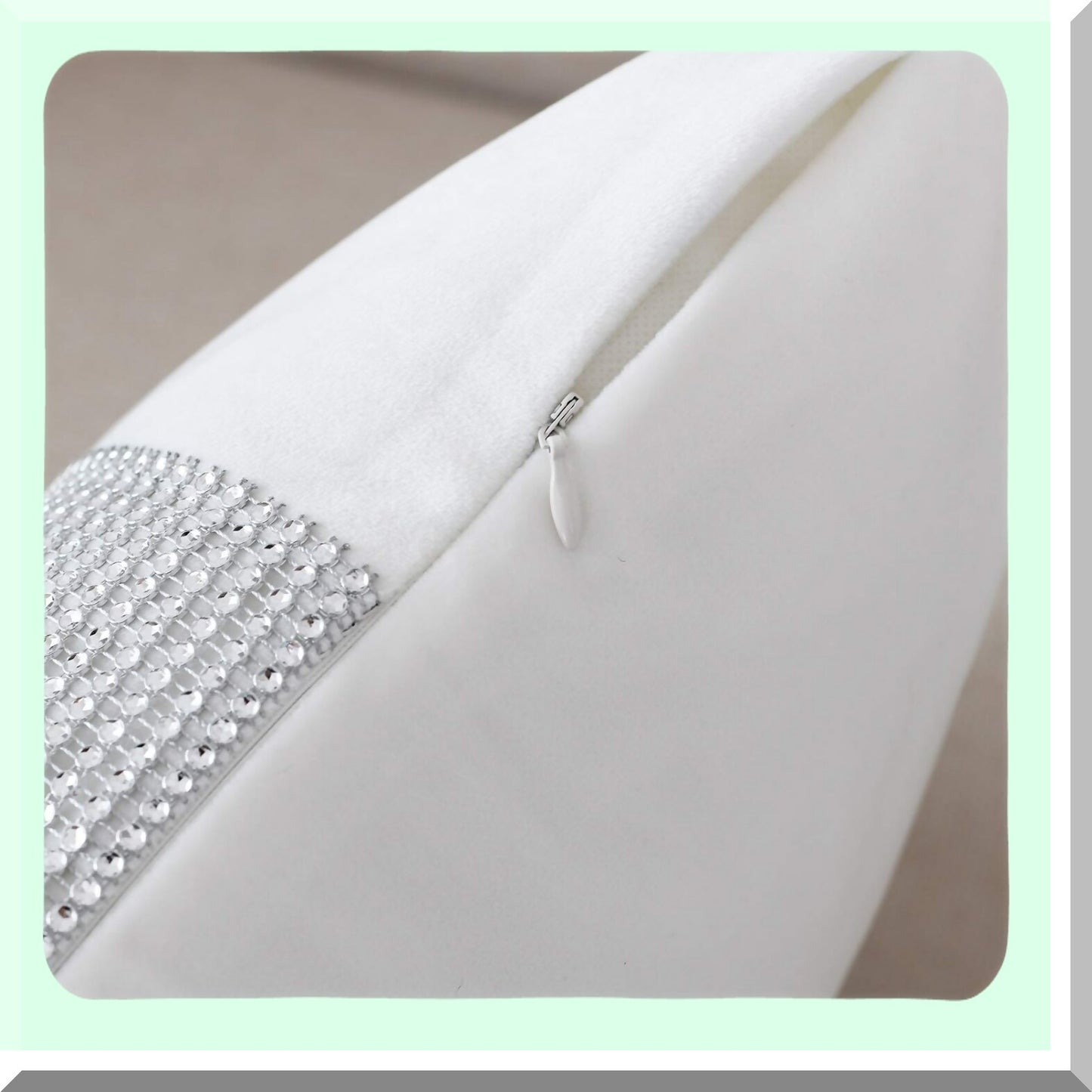 Luxury Velvet Pillowcase Set - Soft Decorative Cushion Covers for Bed Decor - 18x18 White Throw Pillow Covers - Set of 2