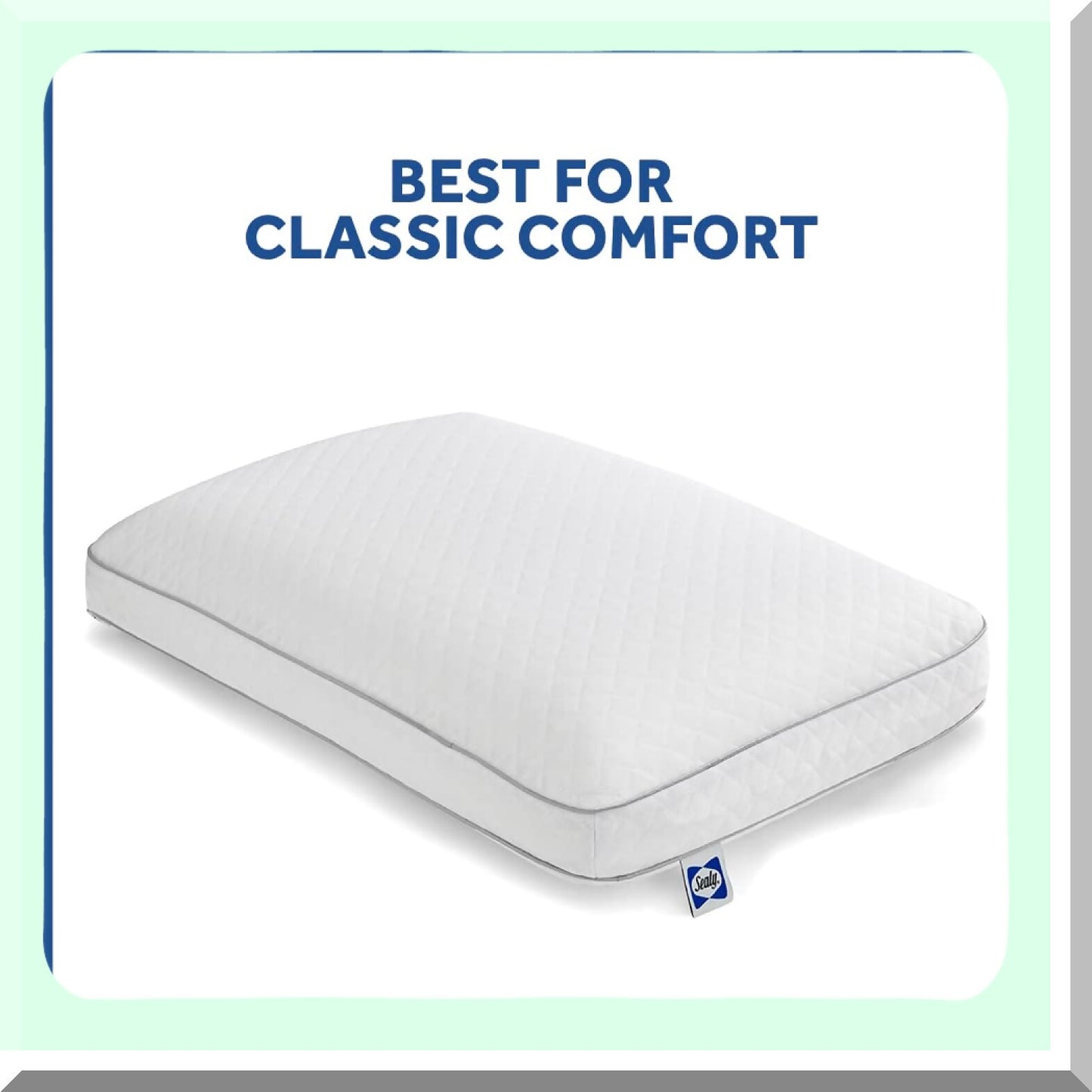 Luxury Cloud Pillow Set - Hypoallergenic Standard Pillows, Soft White Fabric, Set of 2 for Ultimate Comfort and Support. Perfect for a Good Night's Sleep!