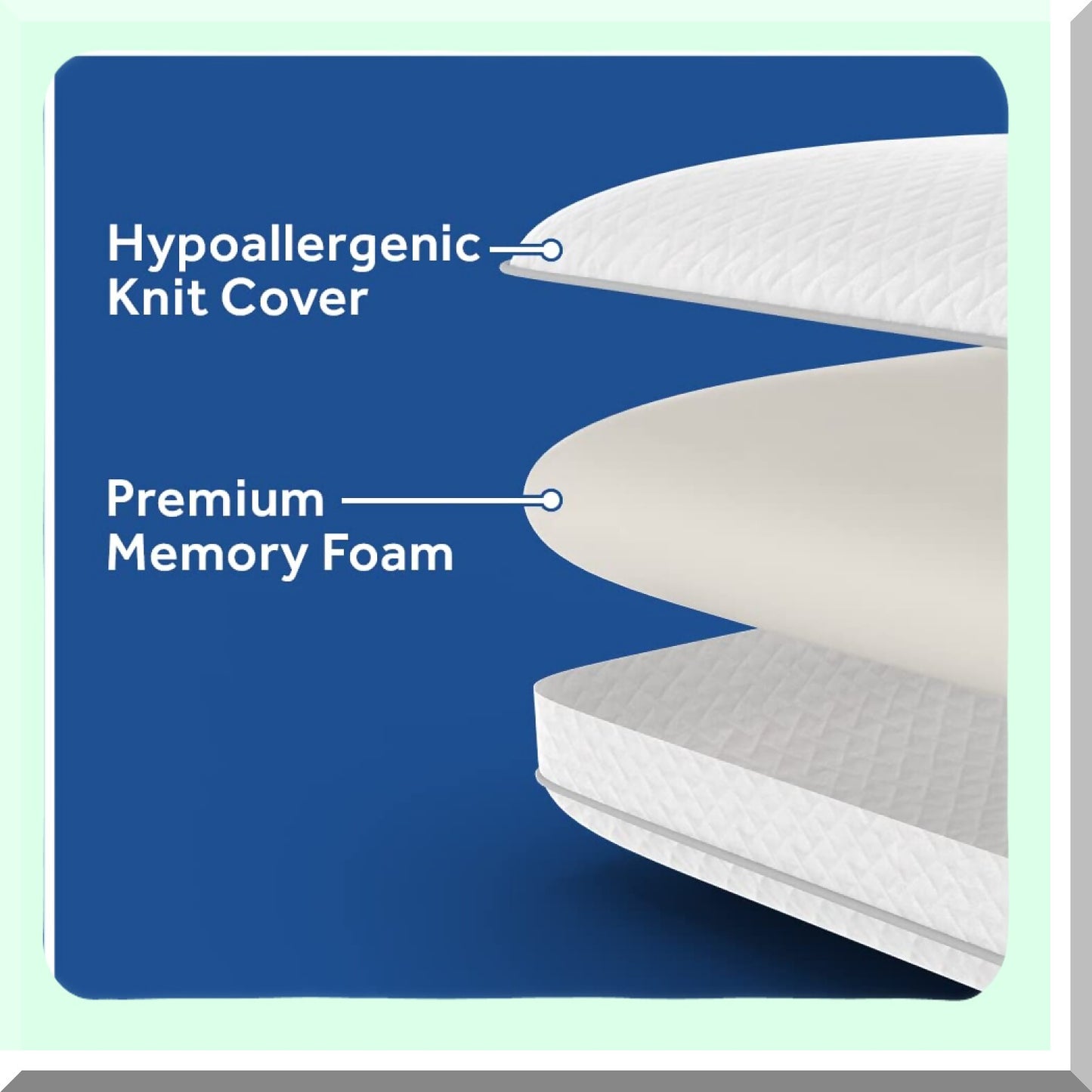 Luxury Cloud Pillow Set - Hypoallergenic Standard Pillows, Soft White Fabric, Set of 2 for Ultimate Comfort and Support. Perfect for a Good Night's Sleep!