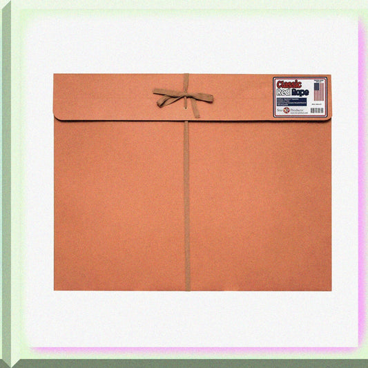 17 x 22 Red Fiber Art Portfolio with Tie Closure