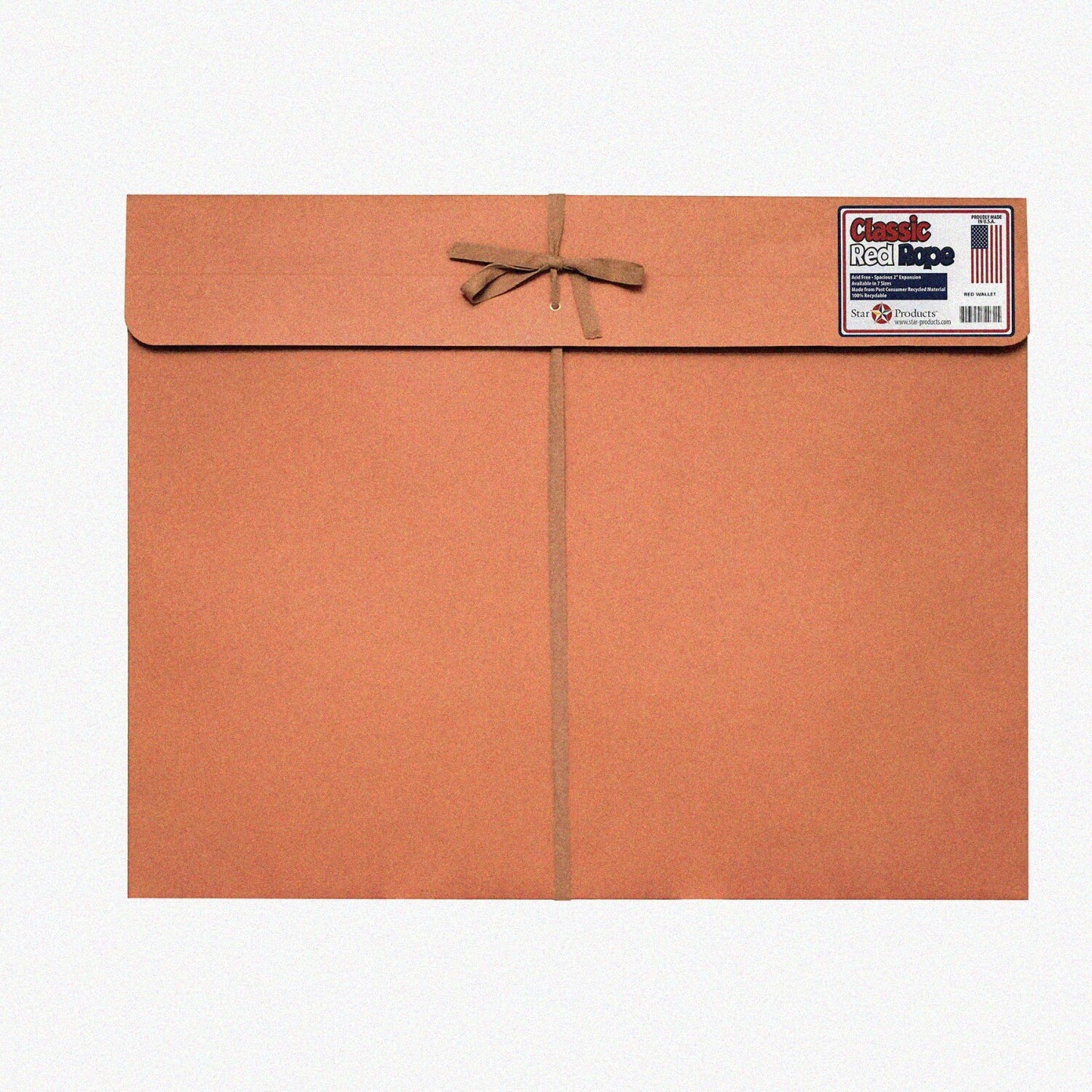 17 x 22 Red Fiber Art Portfolio with Tie Closure