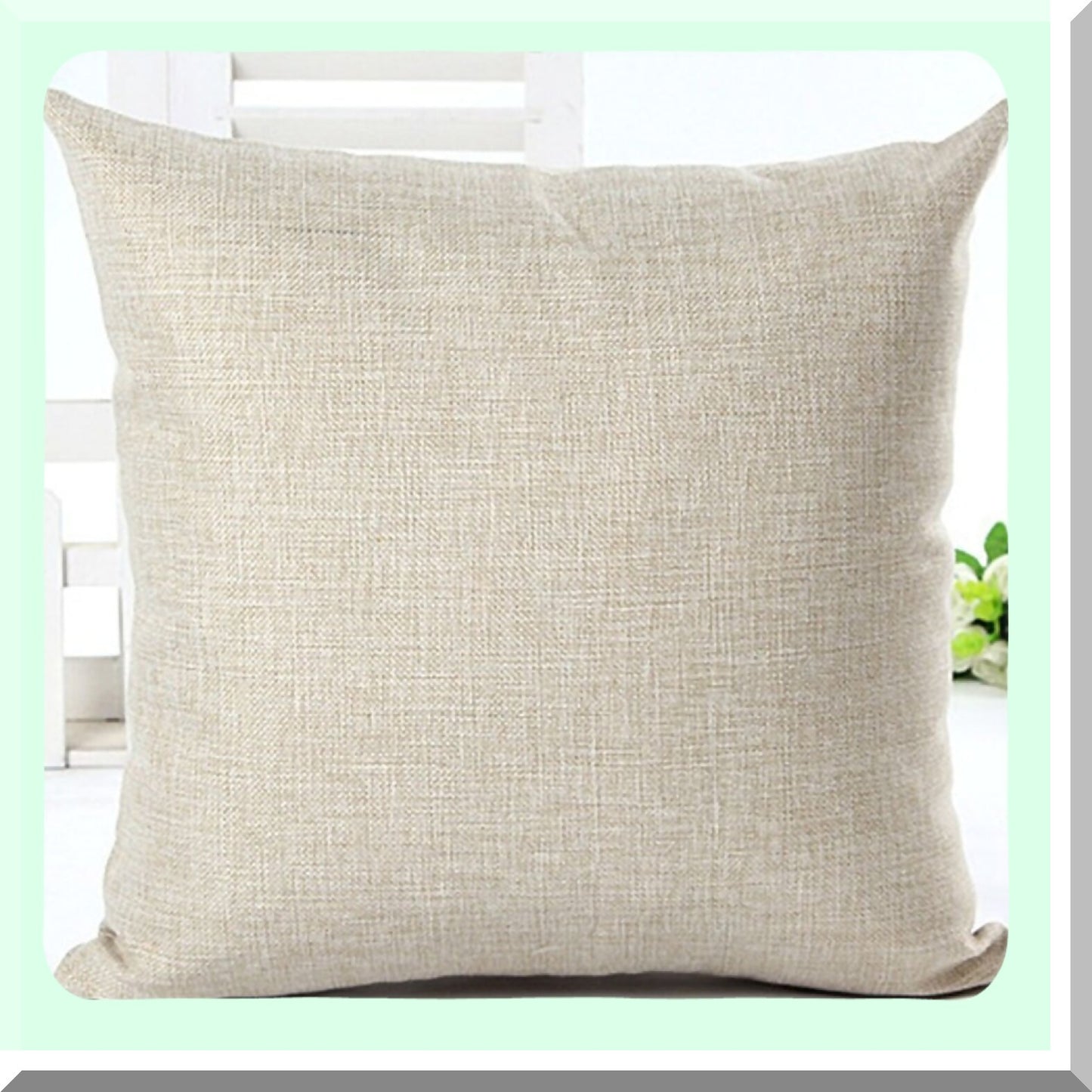 Pink Flamingo Paradise Pillowcase - Vintage Cotton Linen Decorative Cushion Cover for Indoor & Outdoor Use - Sweet Family Throw Pillow with Flamingos Pattern - 18x18 Inch Square Design