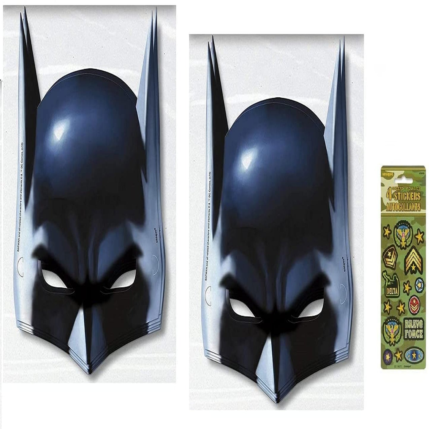 Super Hero Birthday Party Supplies Bundle with Paper and Dinosaur Stickers