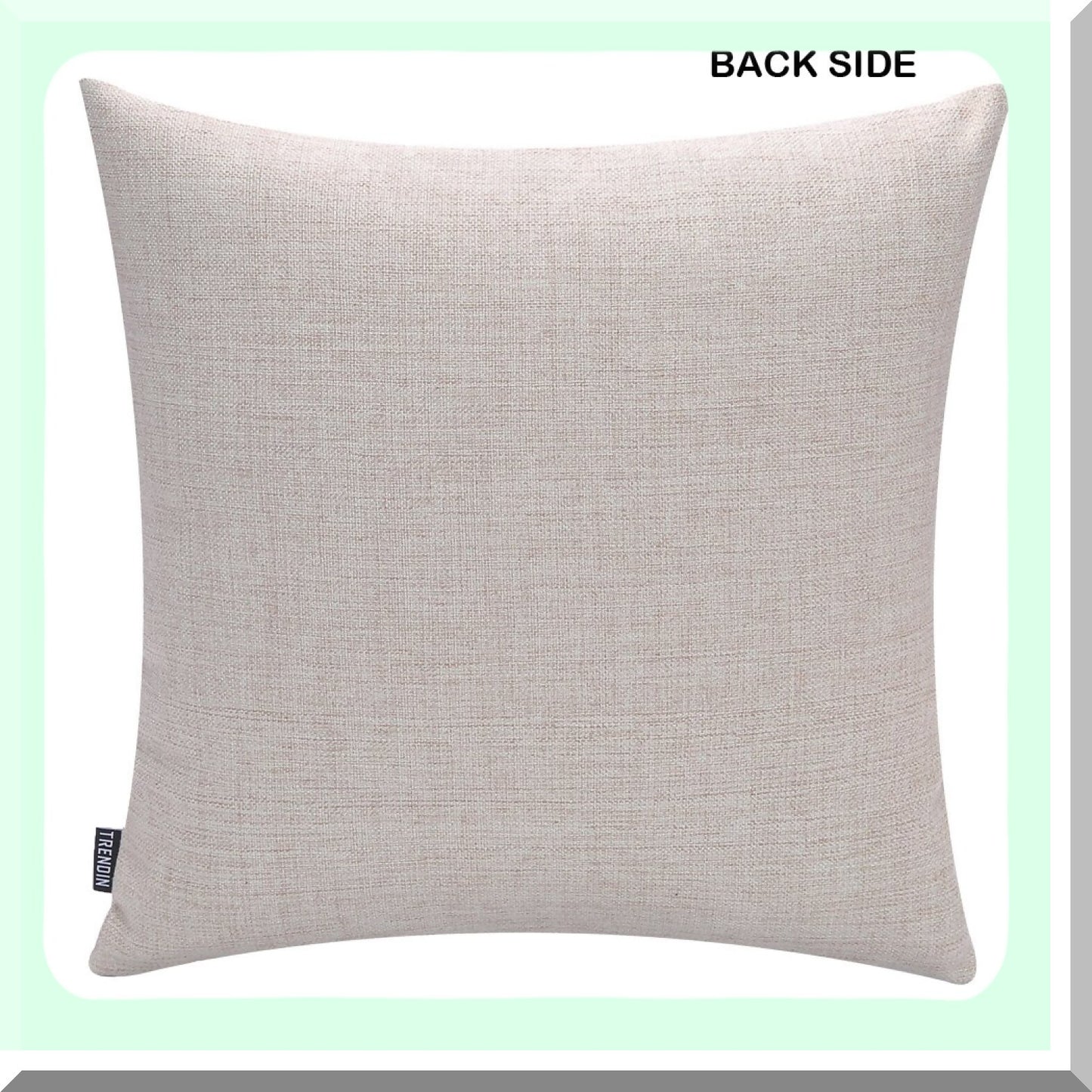 Farmhouse Truck Pillow Cover - Rustic Cotton Linen Decorative Throw Cushion Case 18x18 - Vintage PL403TR Pattern - Merry Home Decor