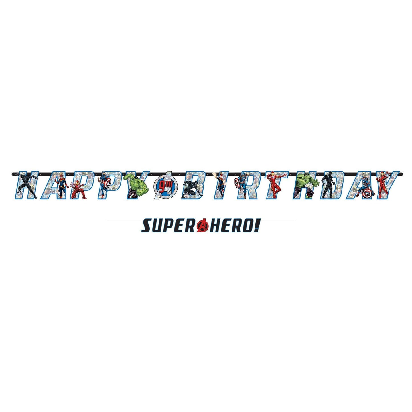 Avengers Birthday Banner Kit for Kids Party Decorations