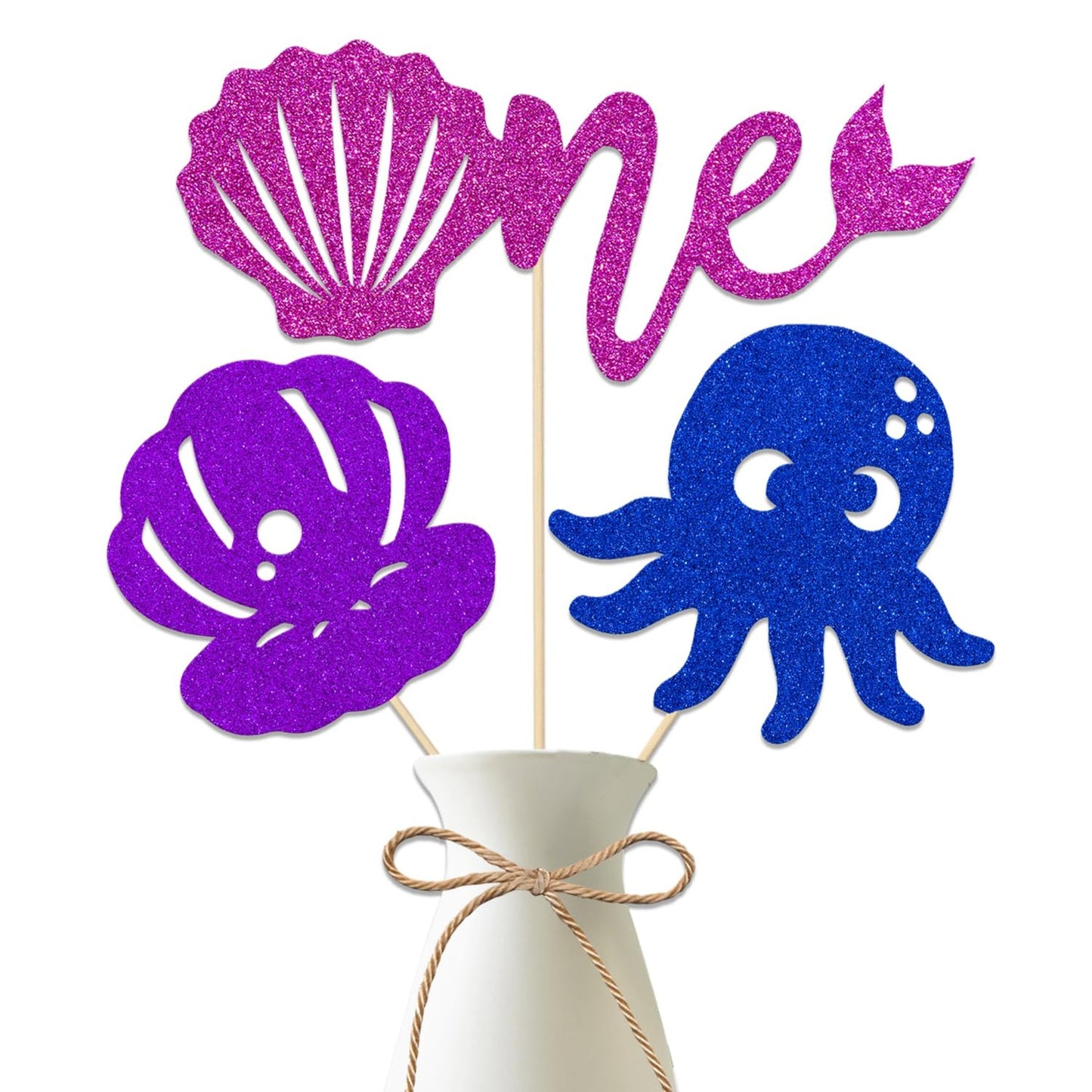 Under the Sea 1st Birthday Centerpiece Sticks for Sea Theme Party