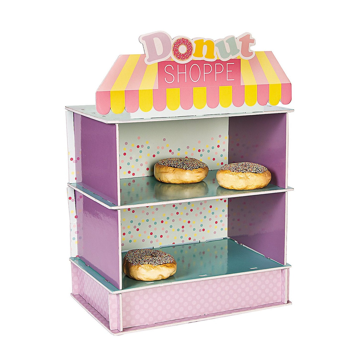 Donut Party Treat Stand 2 Levels for Birthdays