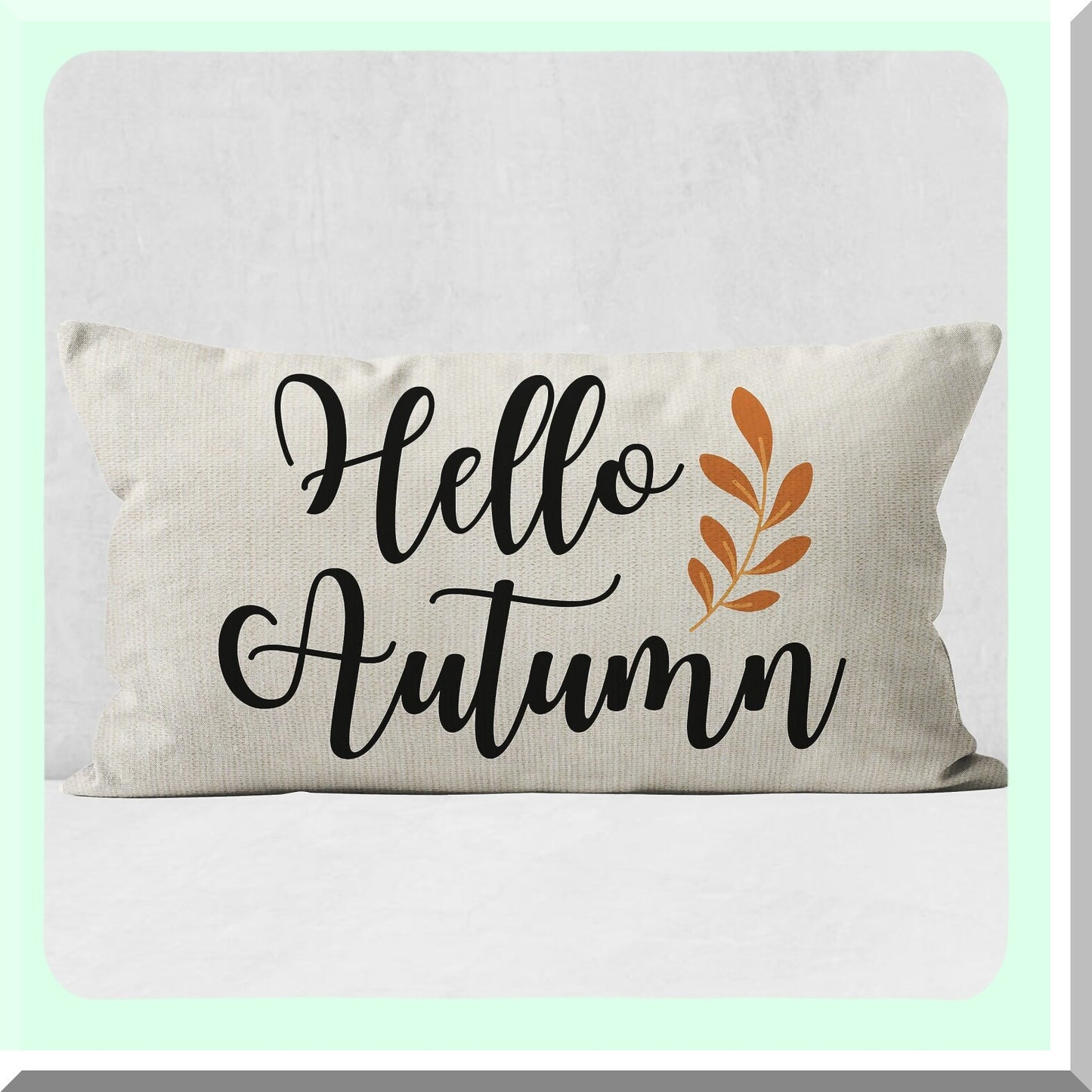 Autumn Harvest Pillow Covers - Set of 2 12x20 Decorative Fall Pillows for Indoor & Outdoor Use. Farmhouse Style Thanksgiving Decor for a Cozy Home.