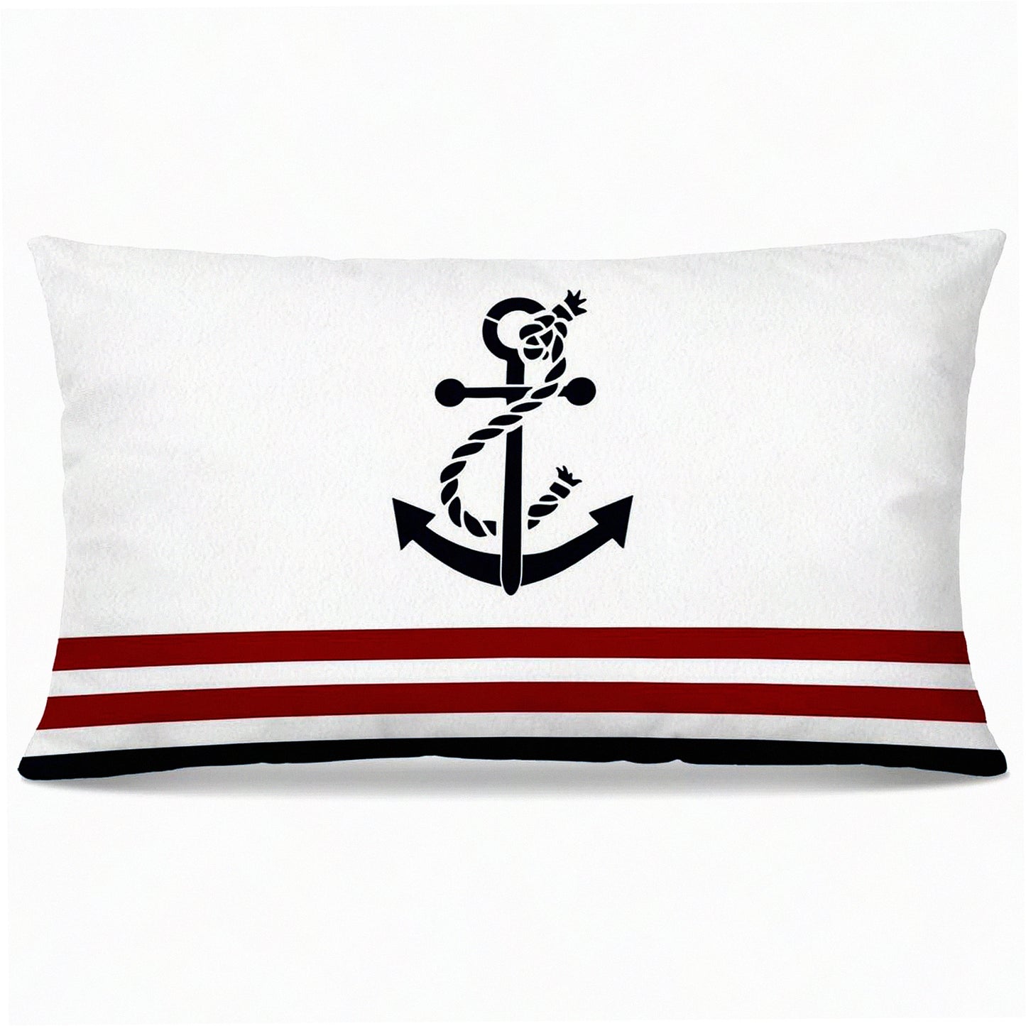 Coastal Anchor 12x20 Pillow Covers - Nautical Throw Pillows for Couch & Outdoor Decor - Sea Theme Cushion Covers for Beach House