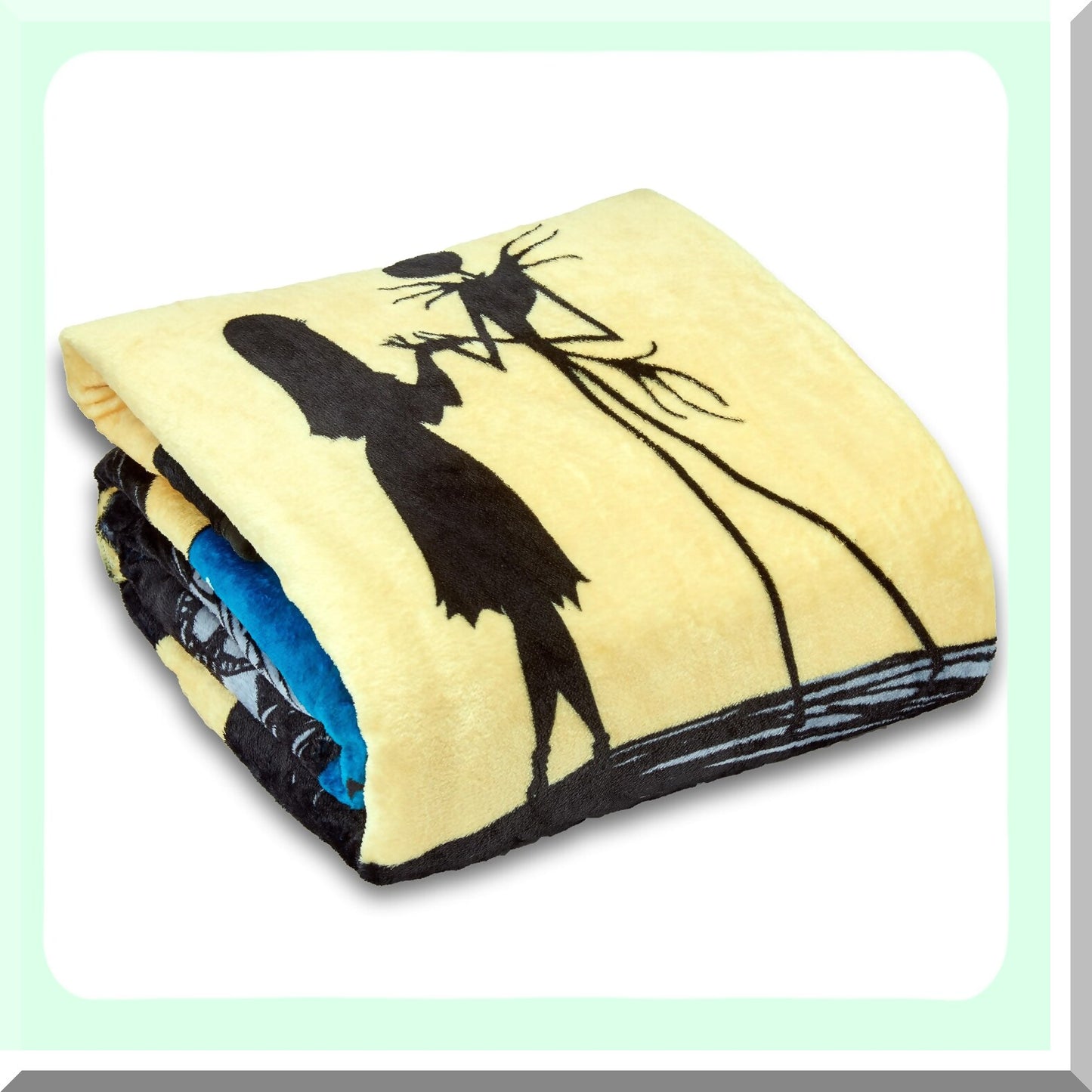 Starry Night Silk Touch Sherpa Blanket - Cozy 60" x 80" Nightmare Before Christmas Edition