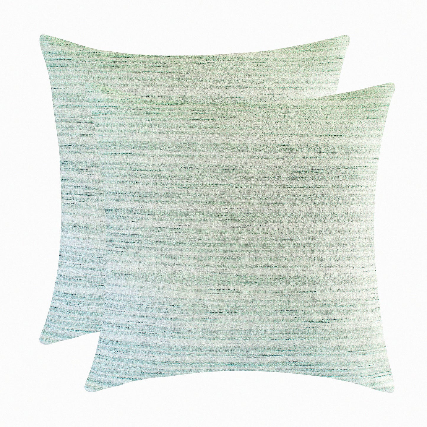 Sage Green Decorative Pillow Covers - Set of 2, 18x18 Inch Washable Cushion Covers for Couch, Sofa, Bedroom, Living Room - Soft Throw Pillow Cases