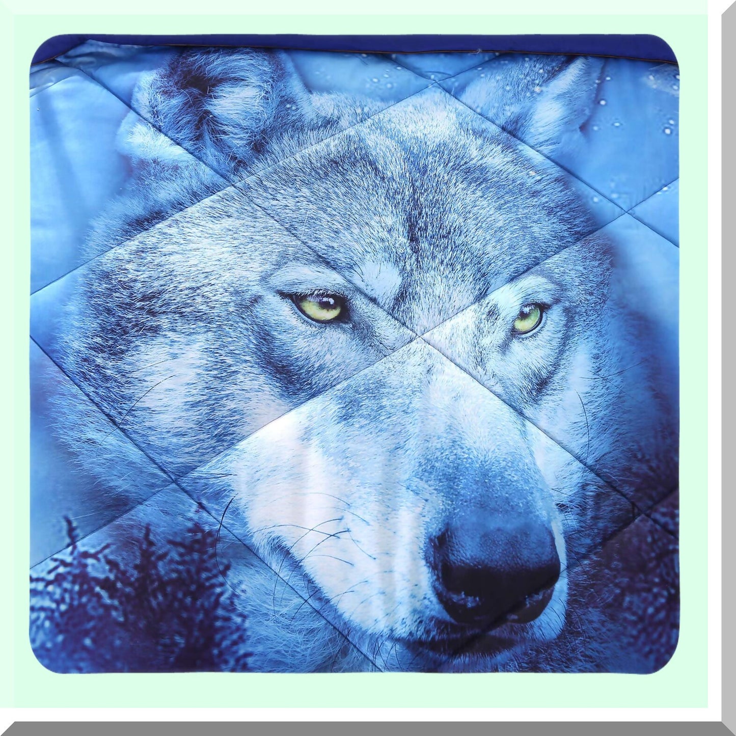 Blue Wolf Comforter Set - Premium Queen Size Bedding for Kids and Adults - Comfortable and Breathable Bedding Set