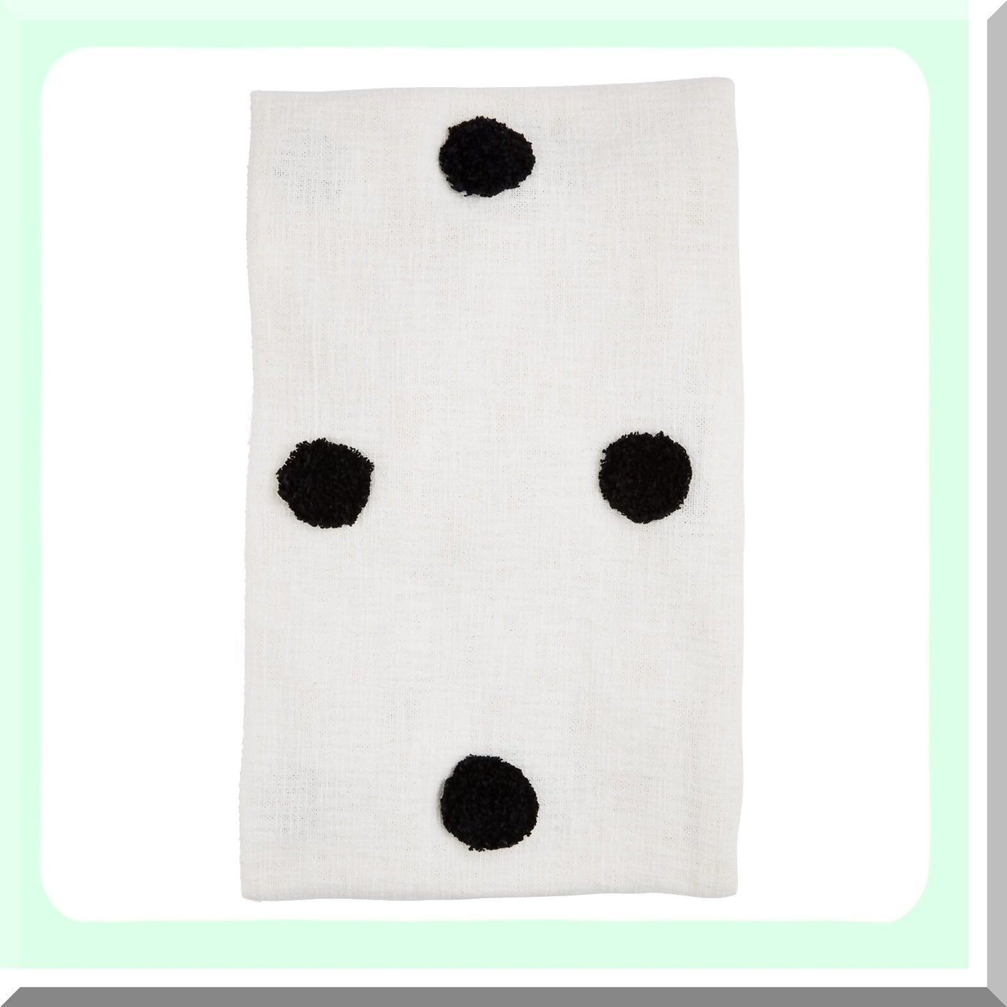 CozyTuft Cream Dot Throw Blanket - 60x50