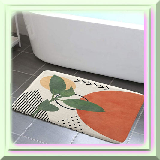 Modern Boho Bathroom Rug 17x29 Inches