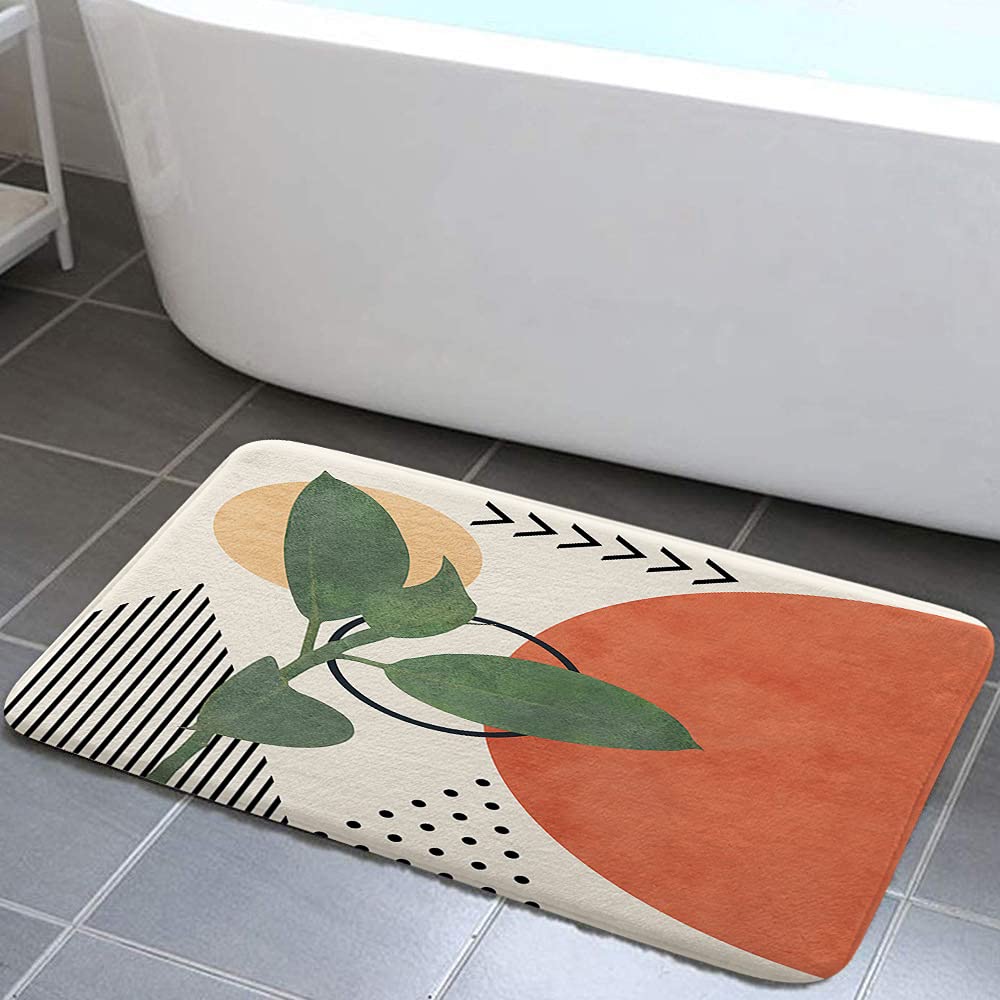 Modern Boho Bathroom Rug 17x29 Inches