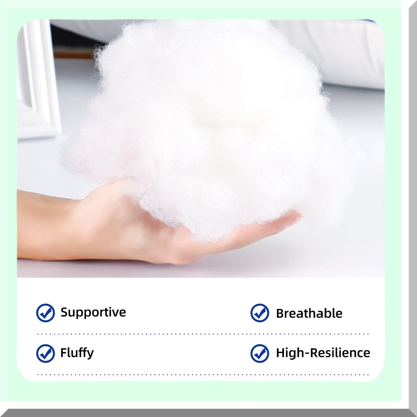 Premium Comfort Rectangle Pillow Insert Set - 12x20 Indoor Decorative Throw Pillows (Set of 2) for Couch and Bed - White Cushion Inserts for Home Décor