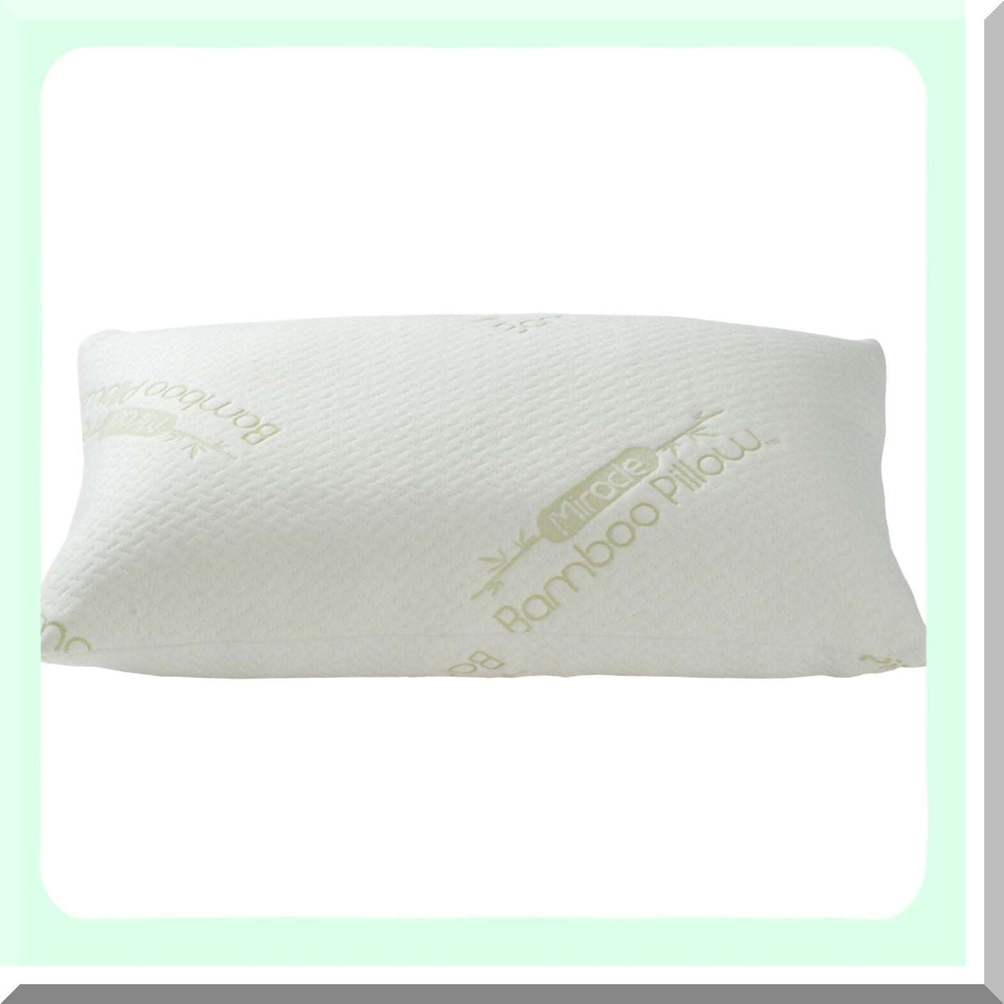 Bamboo Bliss Memory Foam Pillow - Queen Size, Shredded Viscose Cover, White - Supportive & Cooling for Miracle Sleep Experience