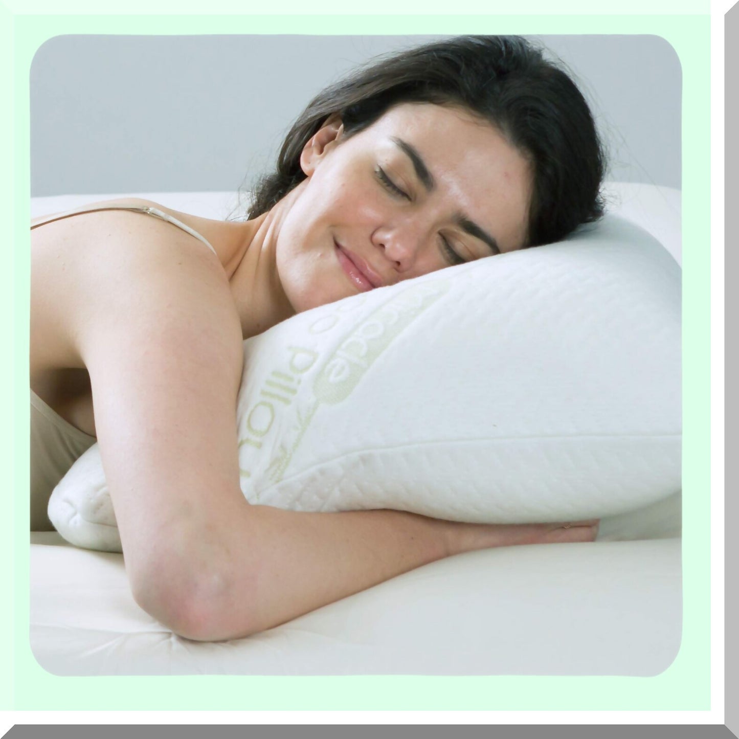 Bamboo Bliss Memory Foam Pillow - Queen Size, Shredded Viscose Cover, White - Supportive & Cooling for Miracle Sleep Experience