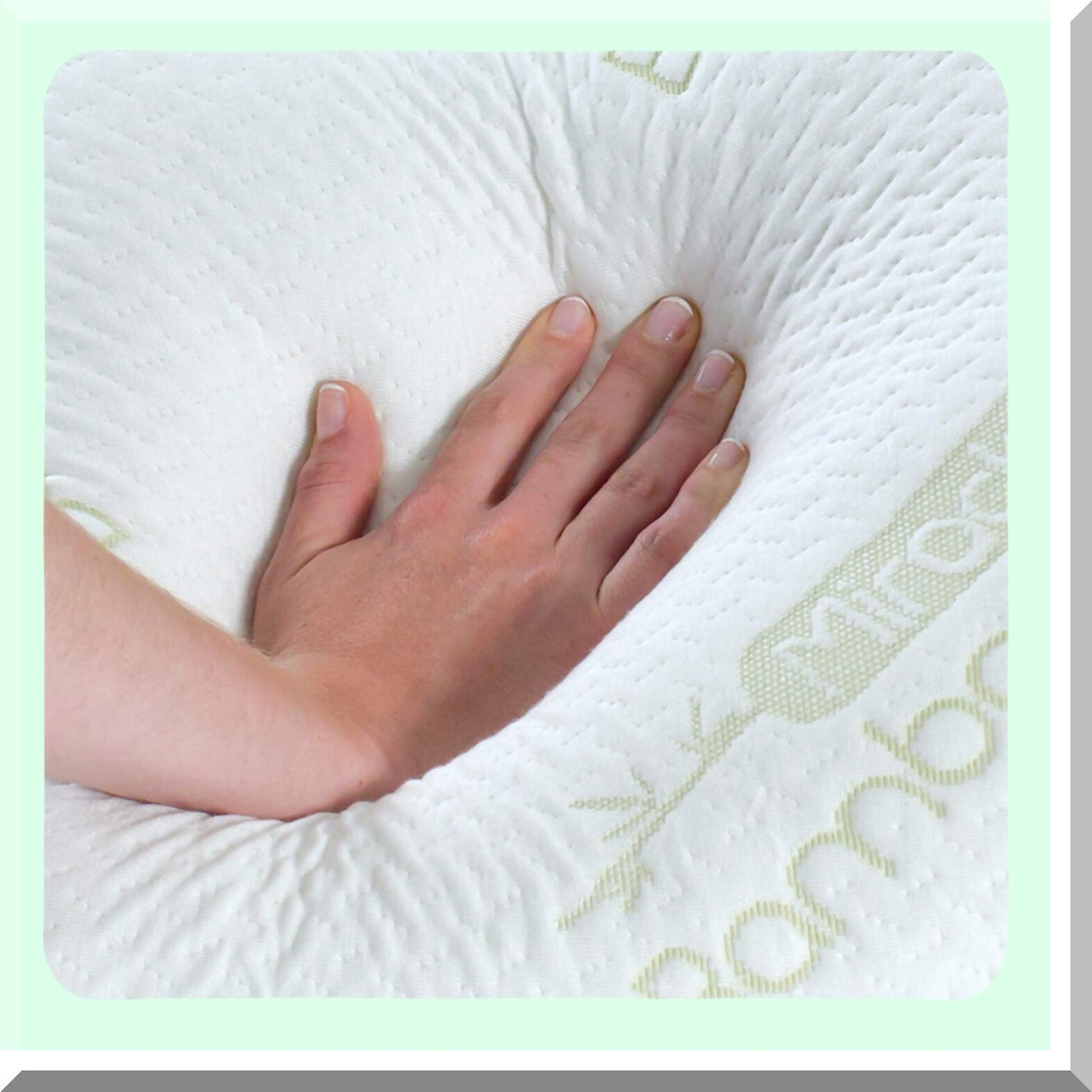 Bamboo Bliss Memory Foam Pillow - Queen Size, Shredded Viscose Cover, White - Supportive & Cooling for Miracle Sleep Experience