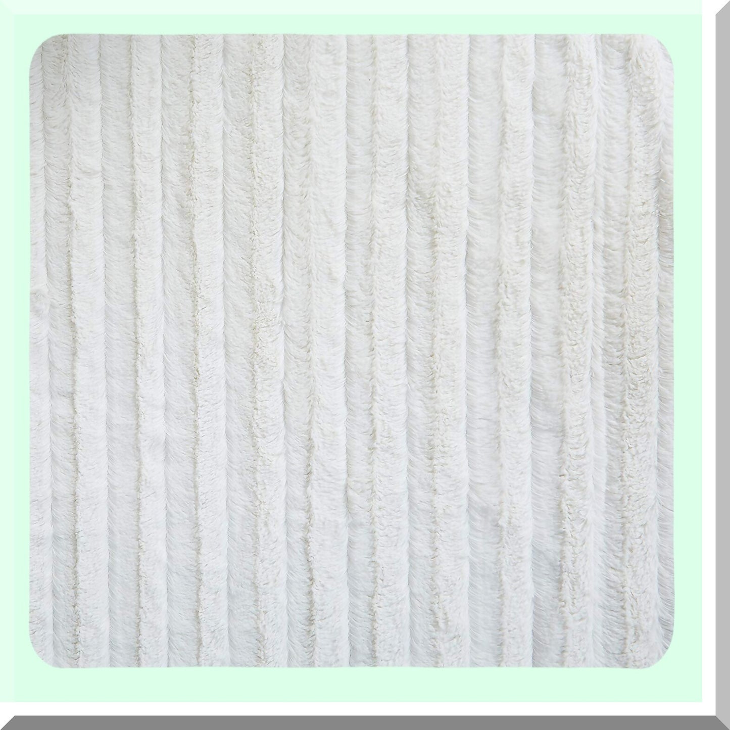 Arctic Bliss Ultra-Soft Ivory Throw Blanket - 50x60