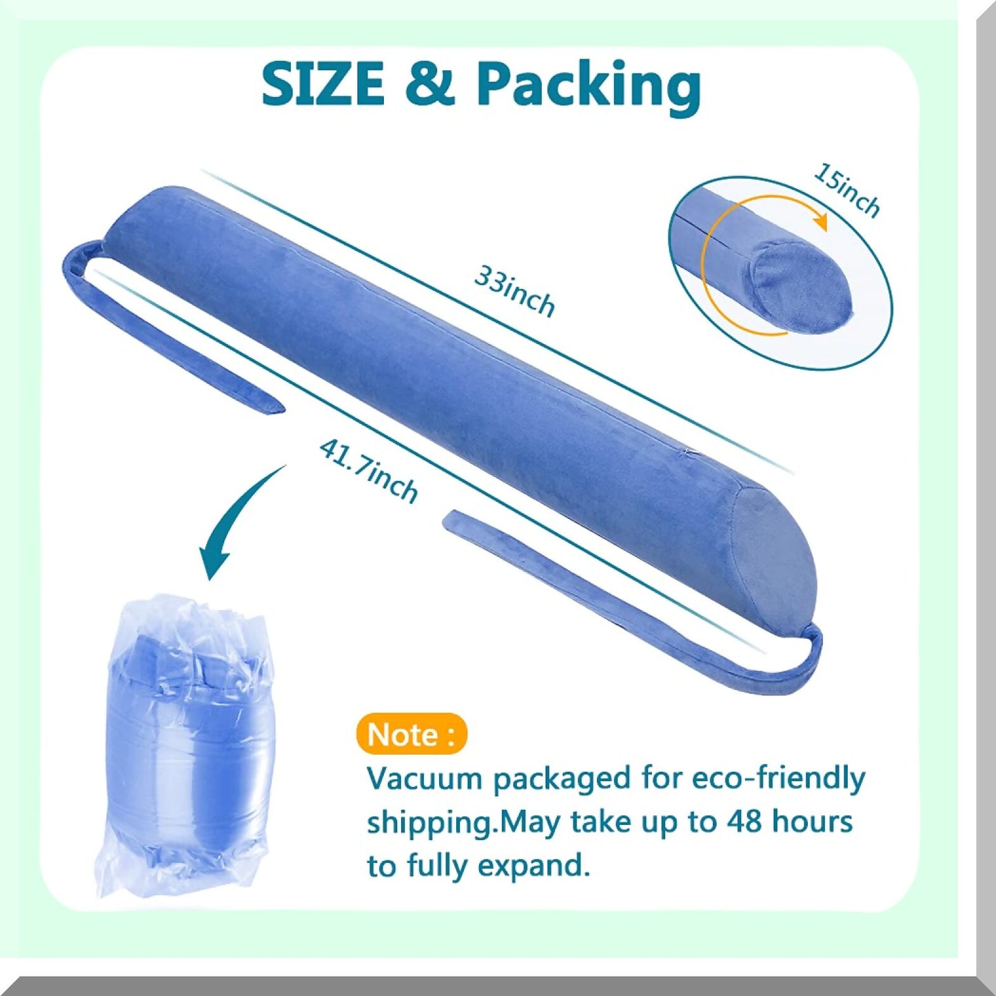 Sciatica Relief Lumbar Support Pillow - Scoliosis Waist Cushion for Side Sleepers - Adjustable Straps Foam Positioning Pillow - L Size