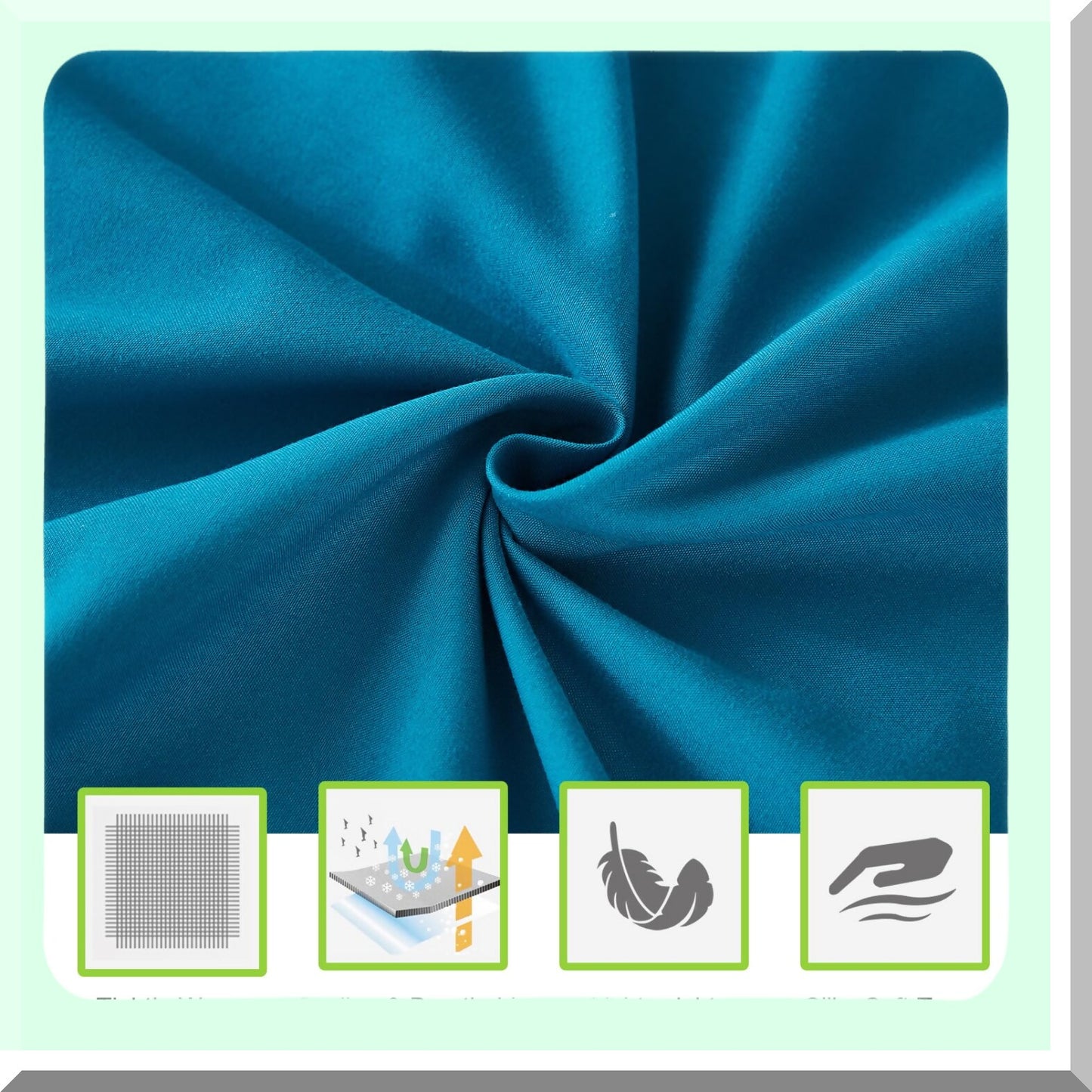 Luxury Teal Microfiber Queen Bed Sheet Set - Soft Wrinkle Free Breathable Deep Pocket Sheets - Hotel Quality 1800 Series - 6 Piece Queen Size Sheets