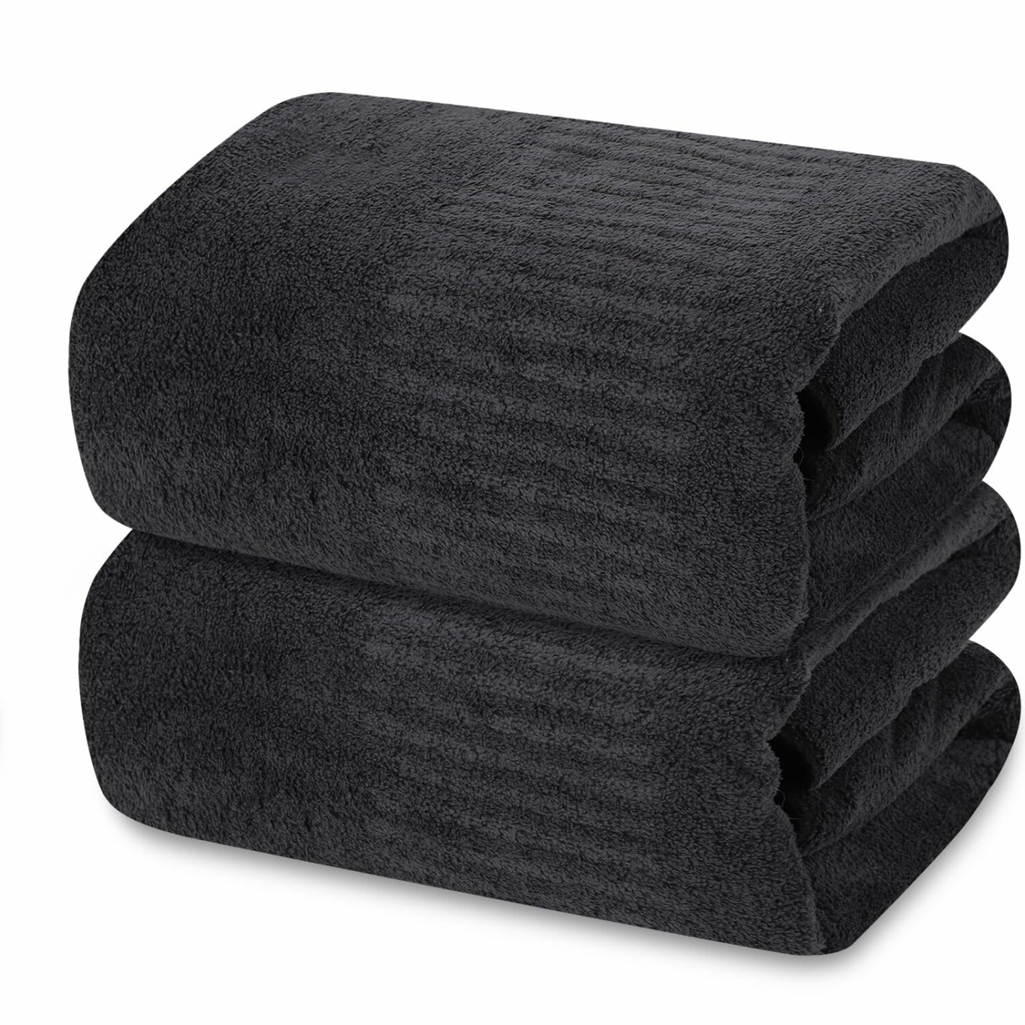 Premium Grey Bath Towels 27'' x 54'' 2 Pack