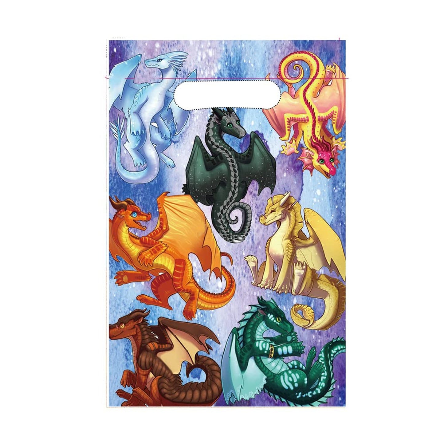Dragon Wing Party Favor Bags - Set of 30 Treat Goodie Bags for Dragon Theme Birthday & Baby Shower Decorations. Perfect for Wings of Dragon Party!
