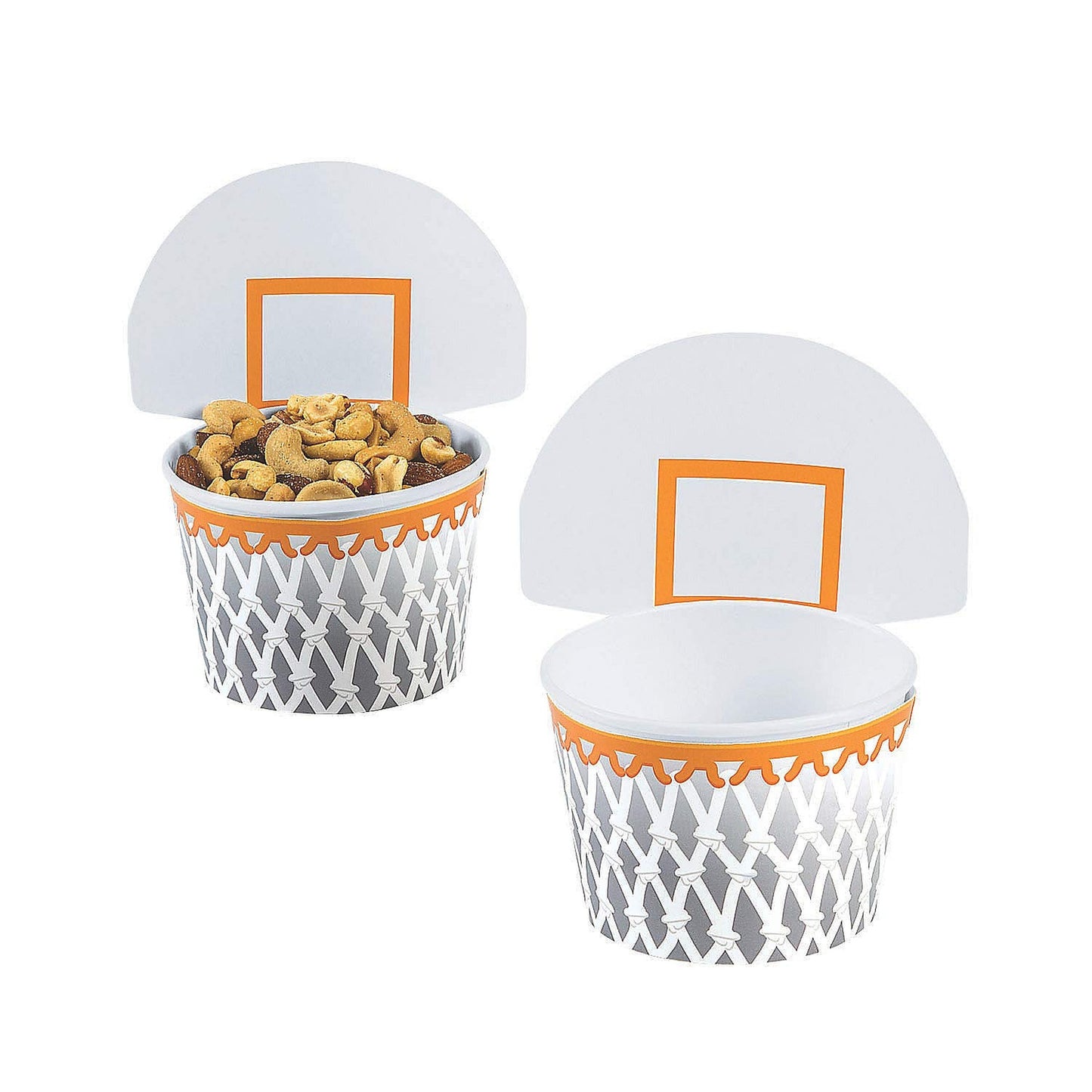 Basketball Snack Cups for Parties Set of 12