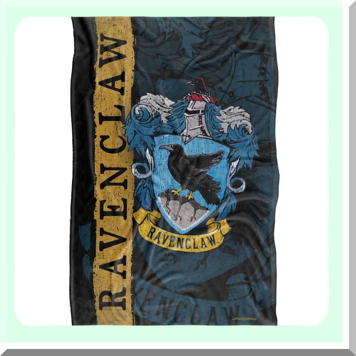 Ravenclaw Crest Silky Soft Throw Blanket - 36"x58" Harry Potter House Design