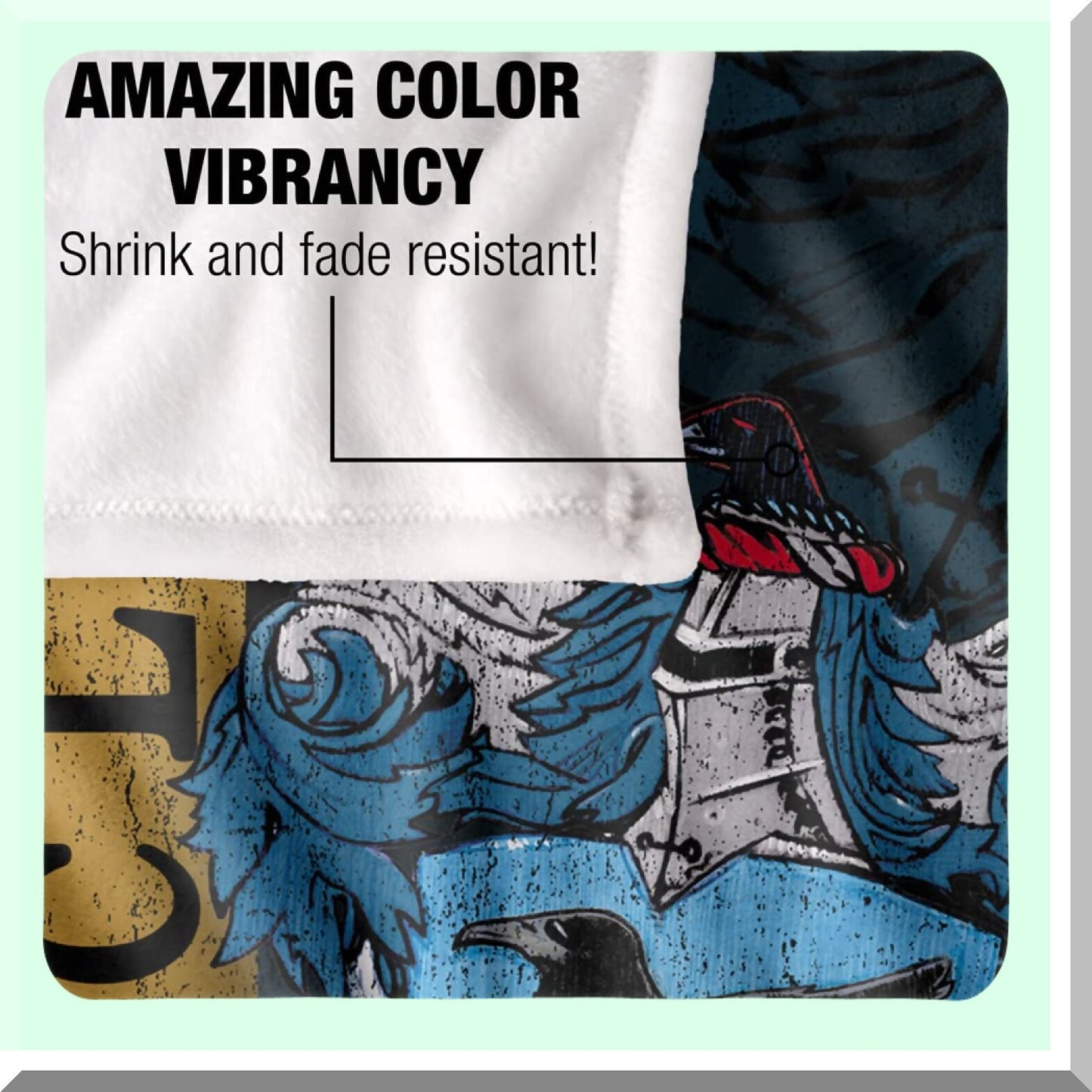 Ravenclaw Crest Silky Soft Throw Blanket - 36"x58" Harry Potter House Design