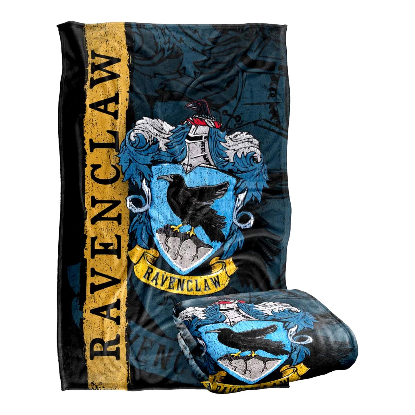 Ravenclaw Crest Silky Soft Throw Blanket - 36"x58" Harry Potter House Design
