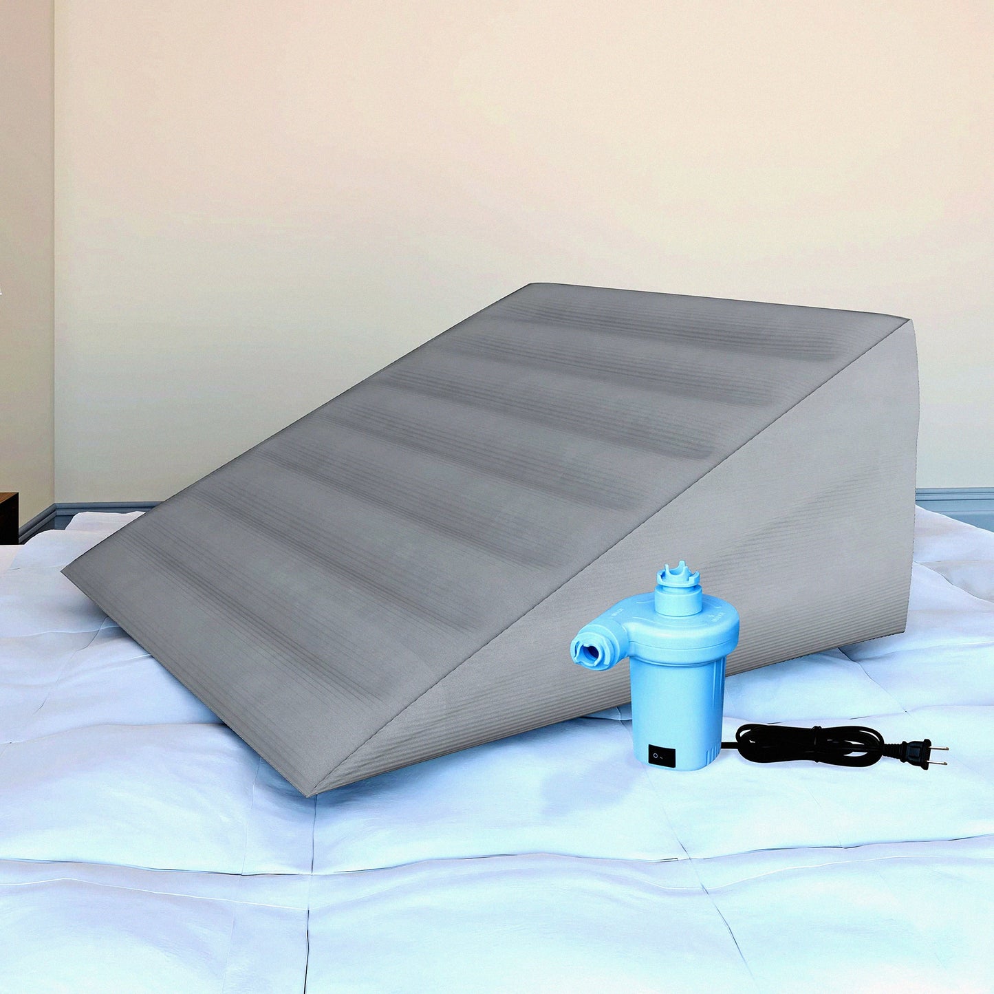 Cooling Gel Foam Wedge Pillow - Adjustable Insert, Dual Foam Construction - Comfortable Support for Better Sleep - AMZBA001WPL