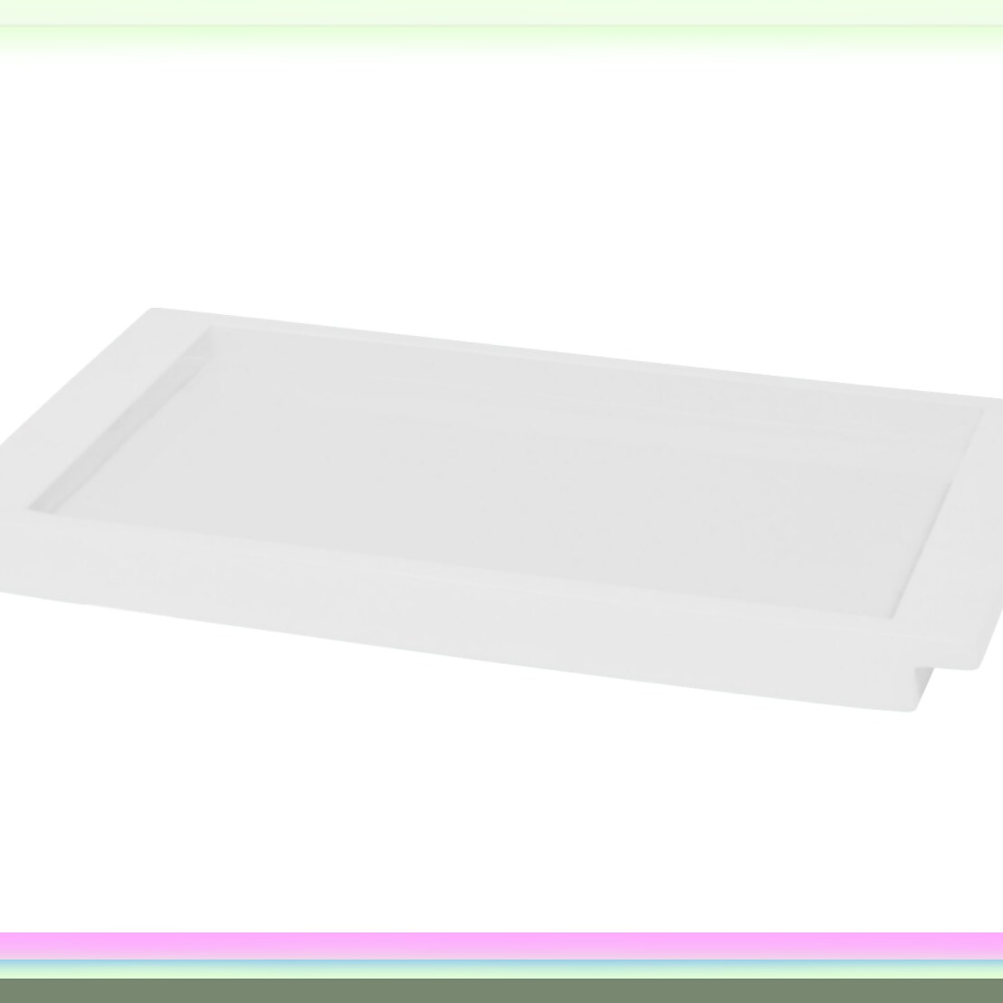 Lacca Tray White Bath Accessory