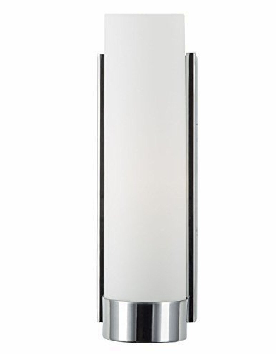 Elina Chrome Wall Sconce Frosted Glass Modern Light