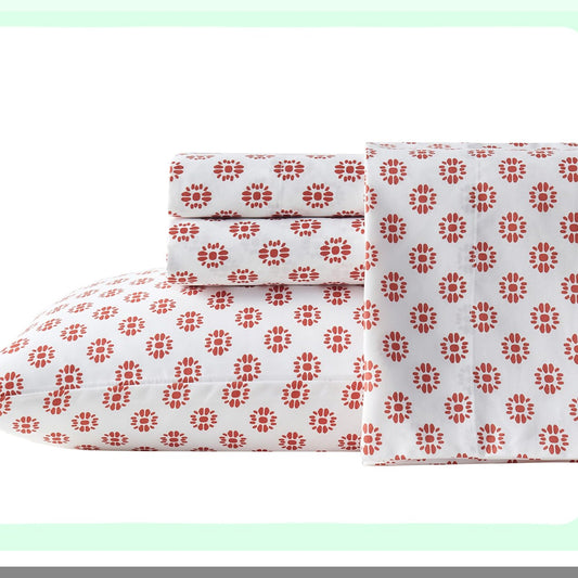 Medallion Boho Panther Full Size Sheet Set - Soft Wrinkle Resistant Bedding with Spice Medallion Design - 4-Piece Full Bed Set