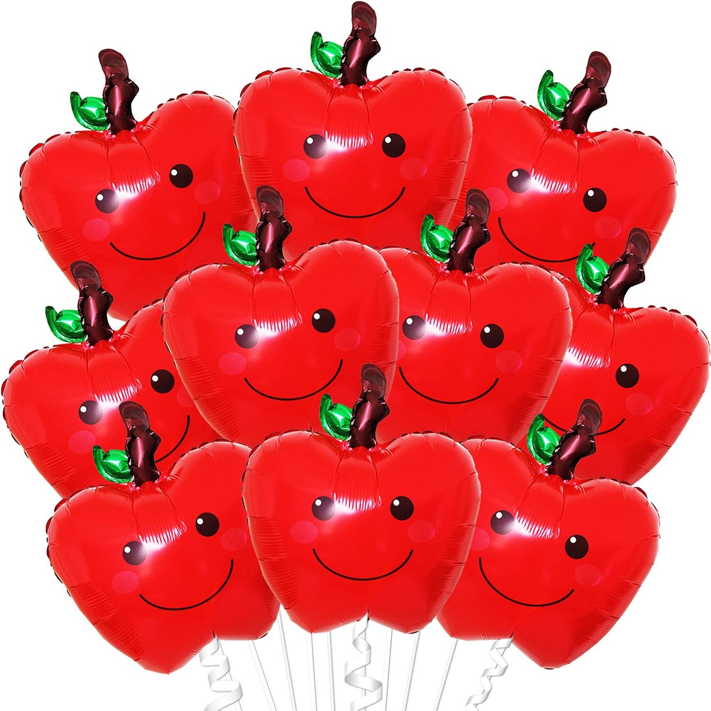 Vibrant Red Back to School Balloons Pack of 10