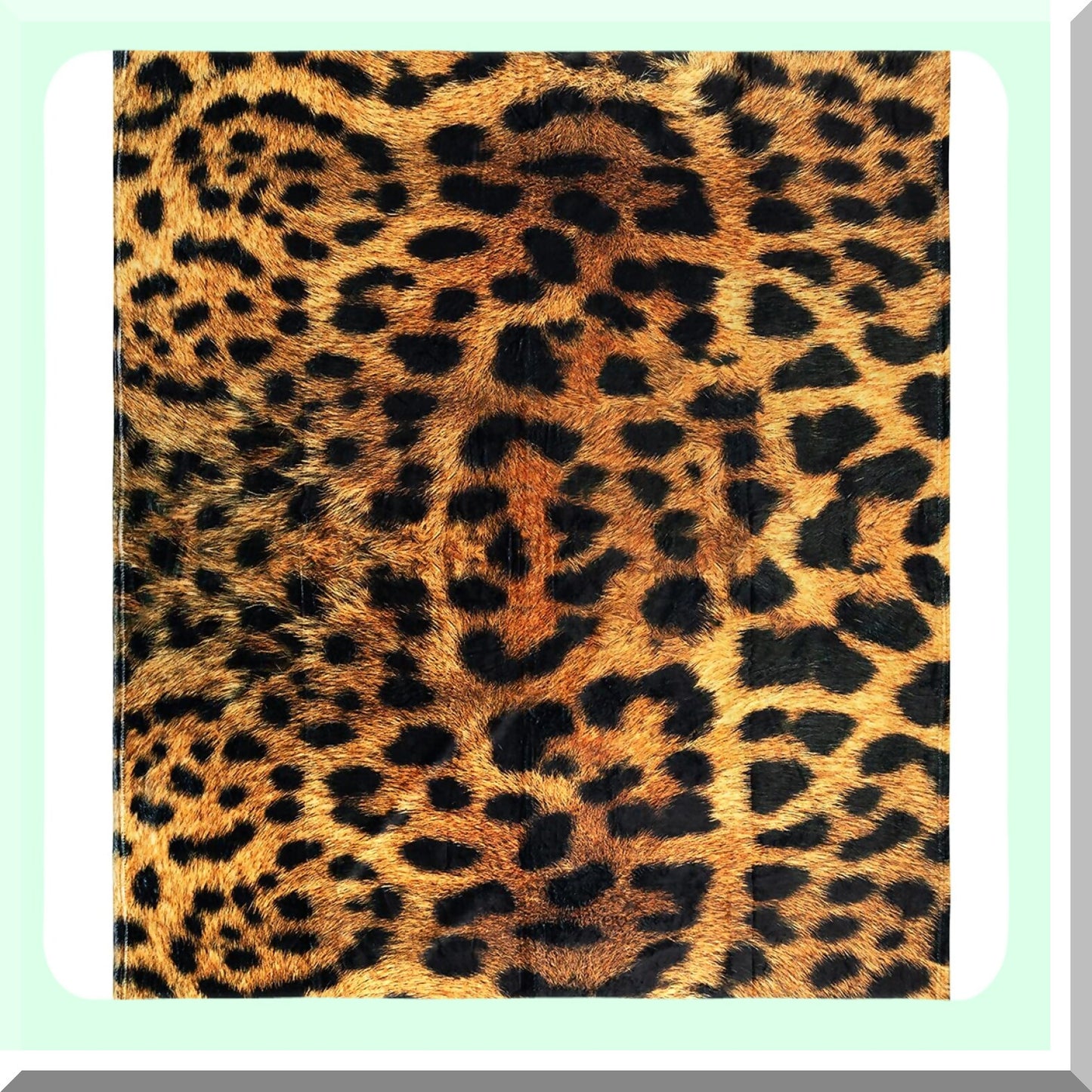 Wild Comfort Cheetah Print Throw - Super-Soft Extra-Large Fleece Blanket for Women, Girls, Teens, and Kids - Cozy 50x60in Leopard Blanket for Bed, Crib, or Couch