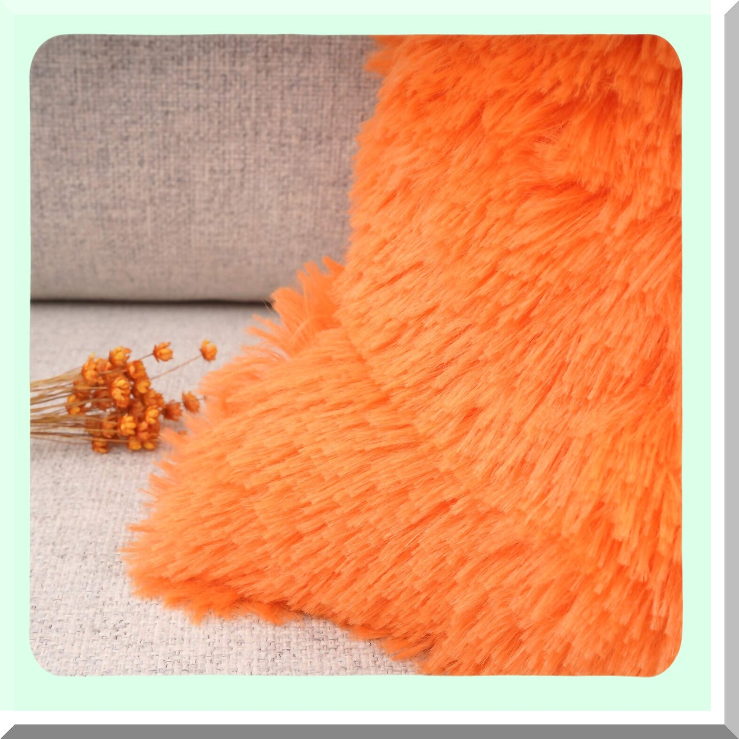 Luxury Merino Orange Pillowcase Set - 2 Pack Decorative Cushion Covers 18" x 18" - Soft Throw Pillow Cases for Home Decor - Stylish Accent Pillows