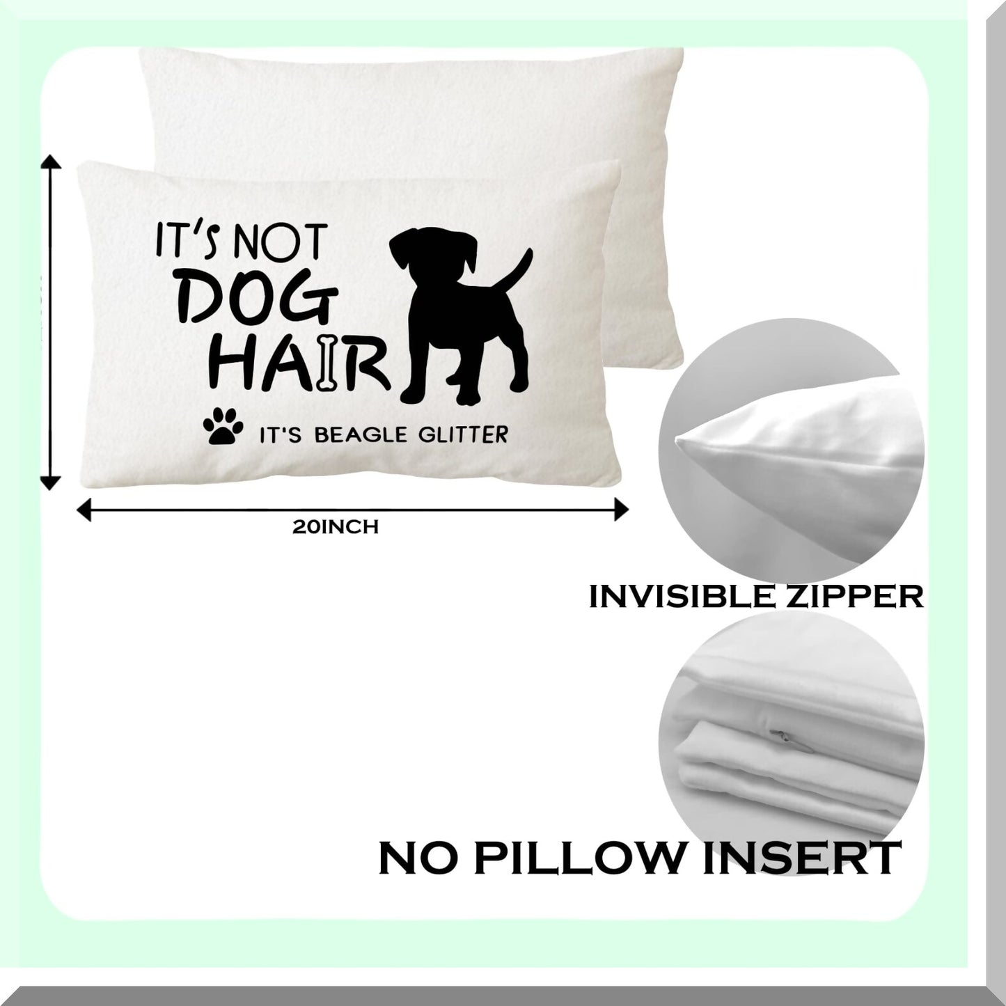 Happy Home Farmhouse Pillowcase - Rustic Decor 12x20 - Housewarming & Love Gifts - Family Farmhouse Theme - Our Happy Place Quote - Throw Pillow Cover