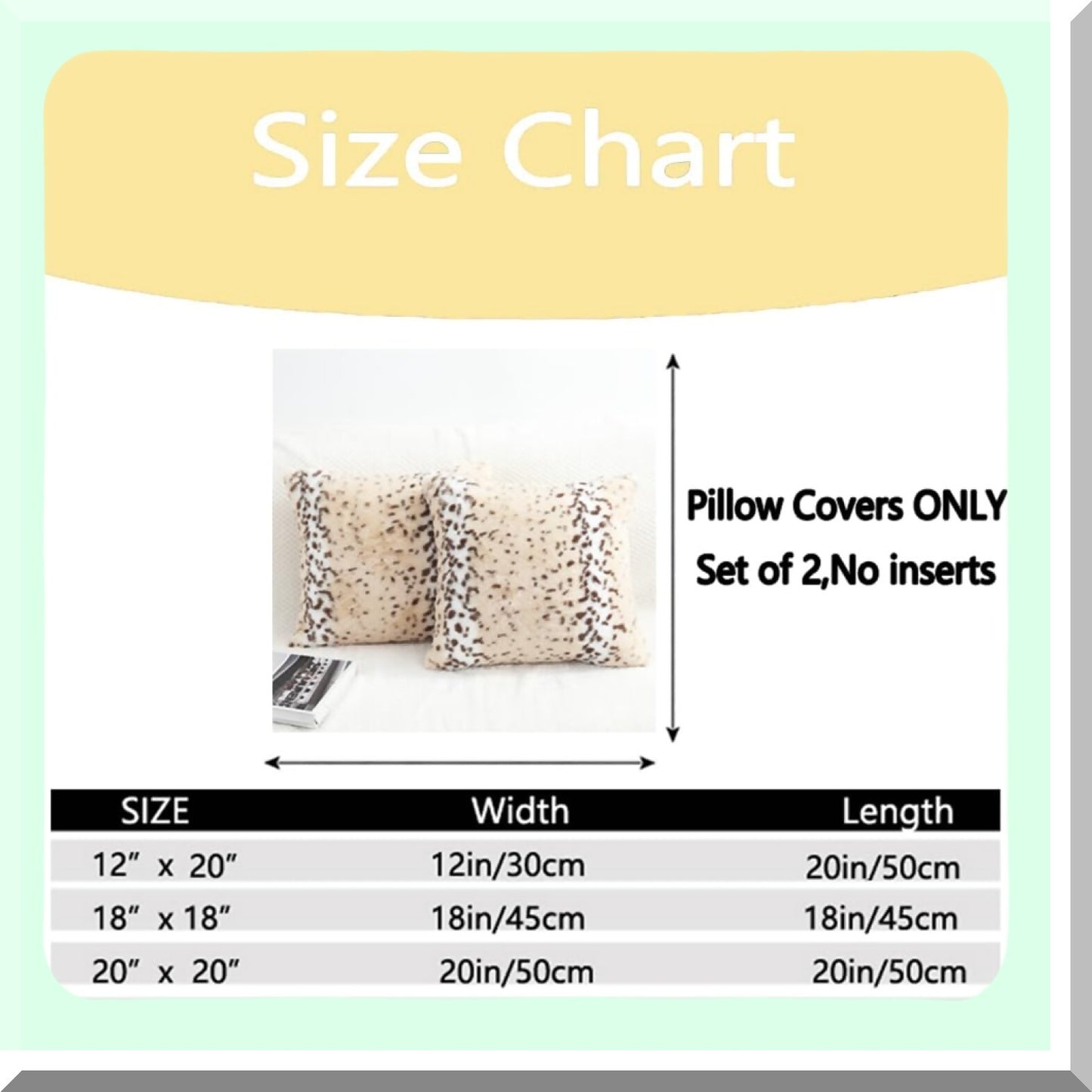 Safari Snow Leopard Plush Pillow Covers - Luxury Animal Print 20x20 Cushion Cover for Sofa Couch Decorative Jungle Throw Pillows