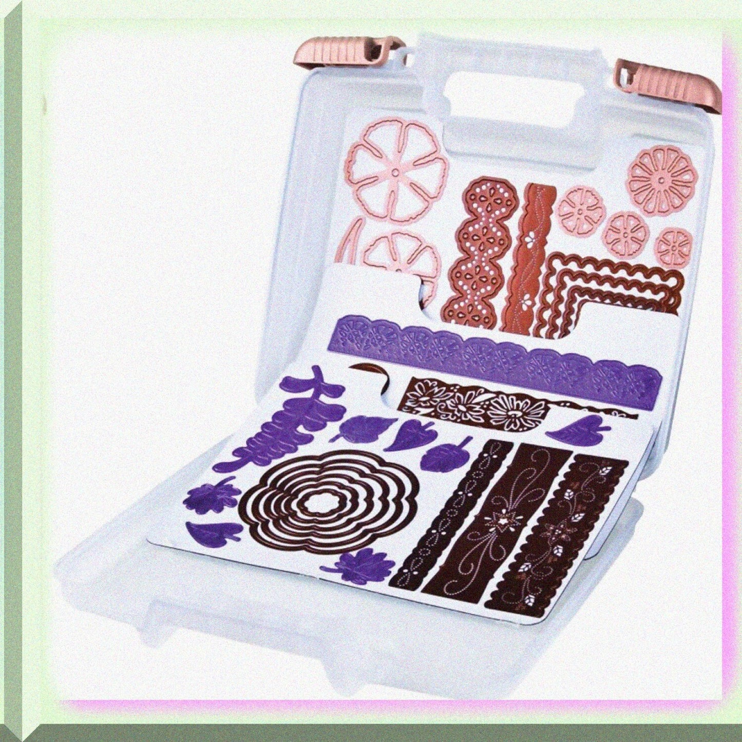 Magnetic Die Storage Case with 3 Sheets, Portable