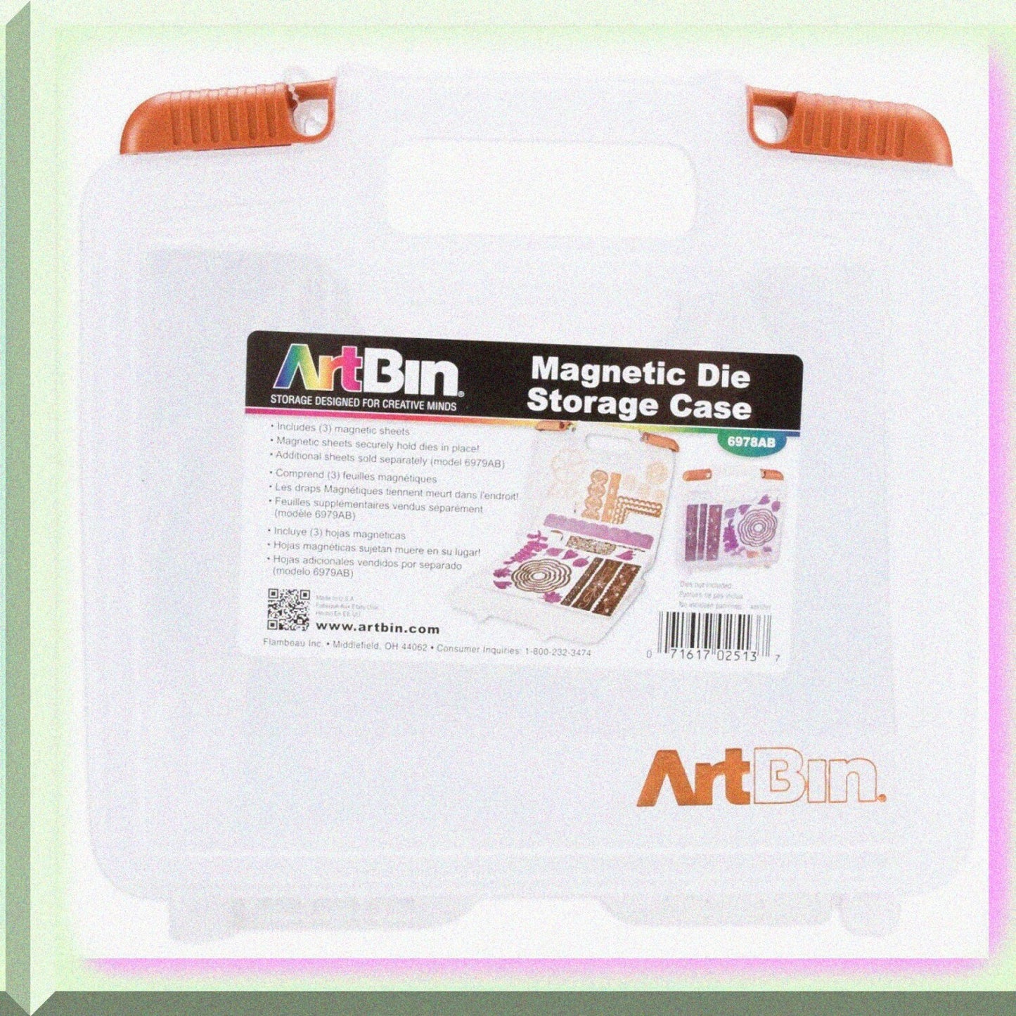 Magnetic Die Storage Case with 3 Sheets, Portable