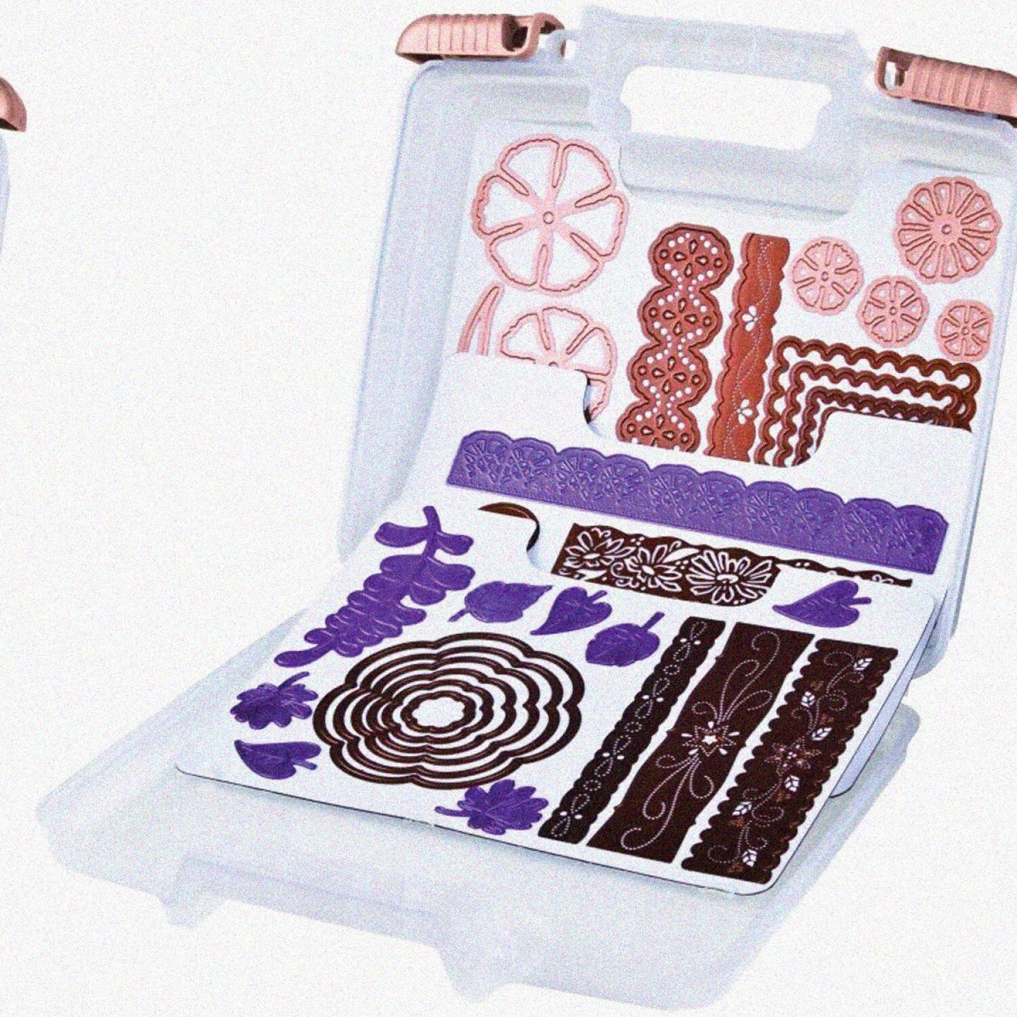 Magnetic Die Storage Case with 3 Sheets, Portable