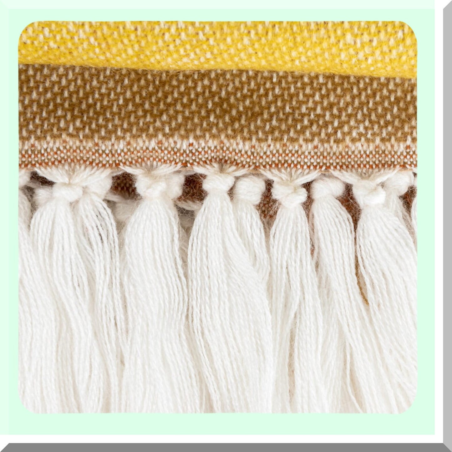 CozyBlock Cotton Blend Throw Blanket with Fringe - Multicolor Comfort