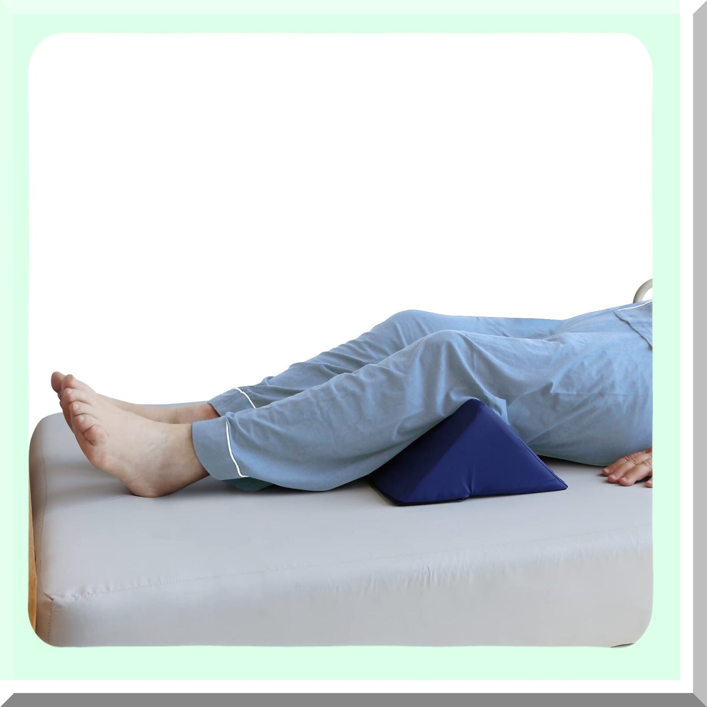 Elderly Sleep Support Wedge - Water Resistant Alignment Pillow for Side Sleepers - Wipe Clean Design for Comfort and Relief