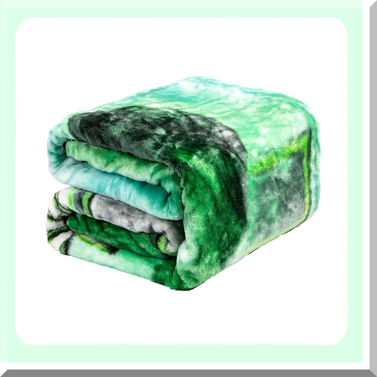 CozyGreen Lantern Twin Plush Throw - Perfect for Beds, Sofas, Couches, Picnics, and Camping - 60"x 80""