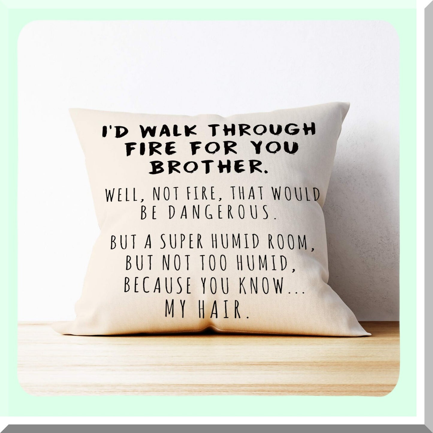 Sisterly Love Pillow Covers - Funny Birthday Gift Set for Sisters - Colorful 18x18 Decorative Cushion Covers - Unique Sister Gift Ideas